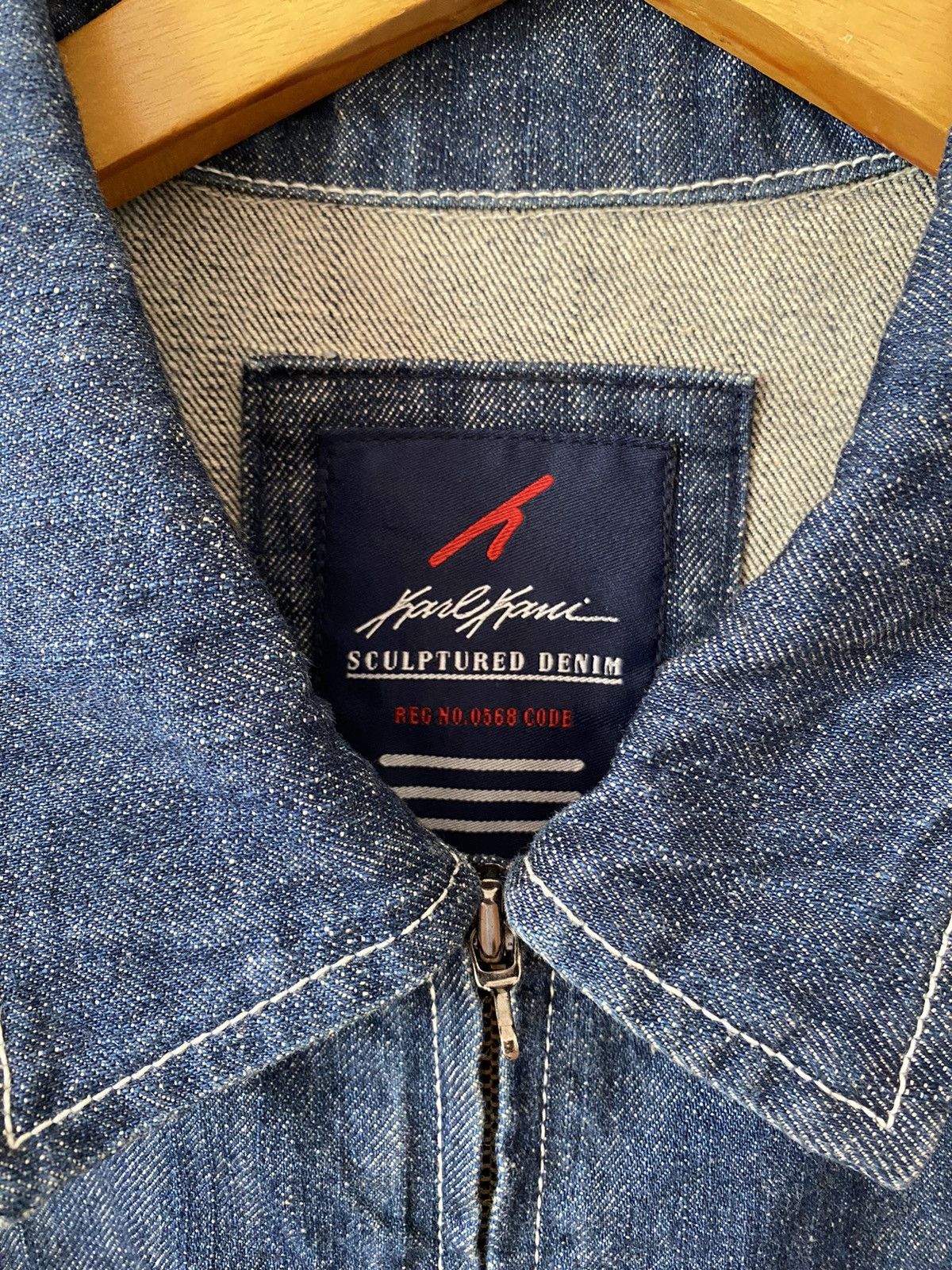 Karl Kani × Vintage Karl Kani Vintage Denim Jacket Rare Hype 90s Rap 2pac Size US XL / EU 56 / 4 - 4 Thumbnail