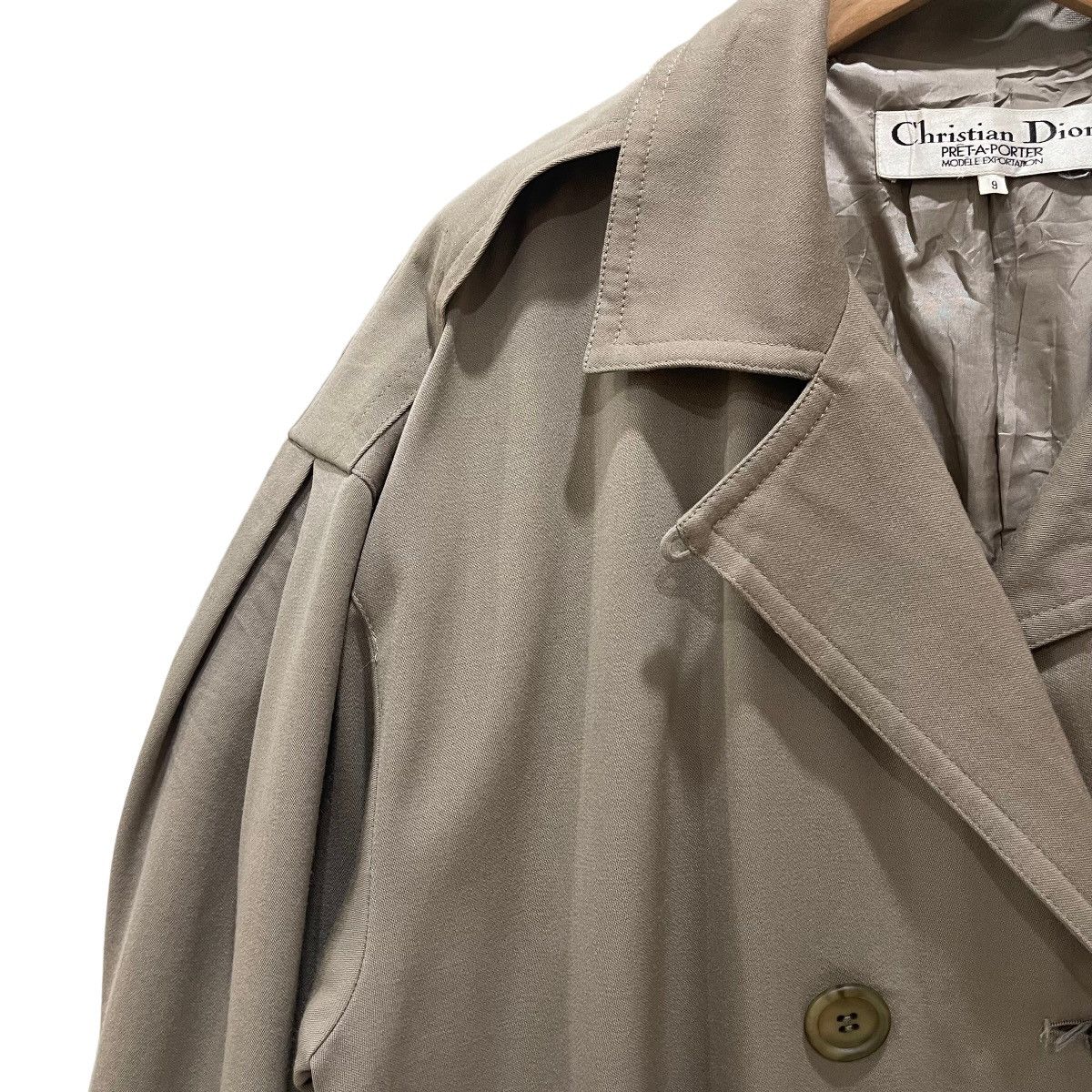 Vintage 80s Christian Dior PRÊT-A-PORTER Trench Coat Jacket