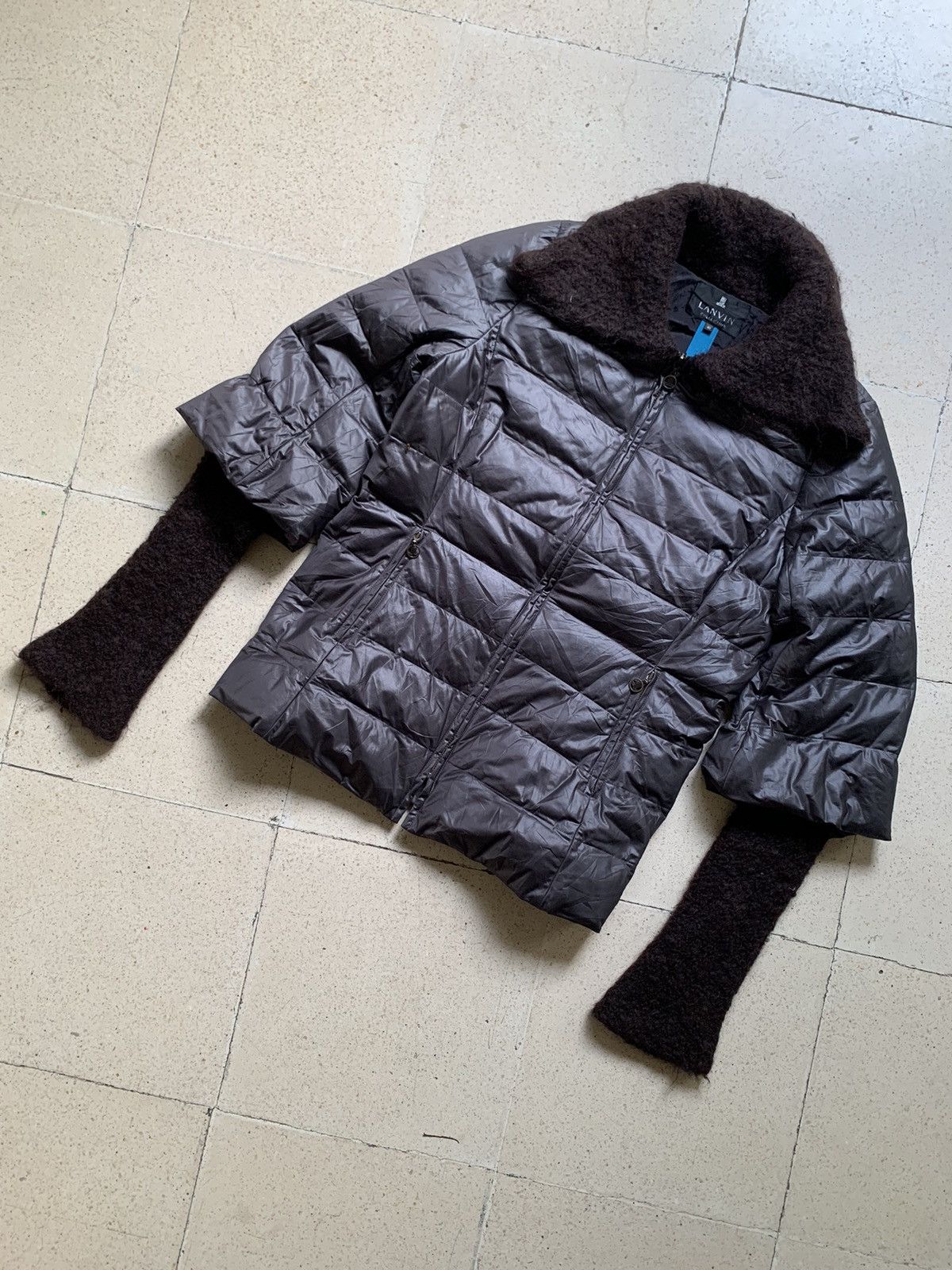 Le Grande Bleu (L.G.B.) Lanvin Faux fur bono puffer jacket Size US M / EU 48-50 / 2 - 1 Thumbnail