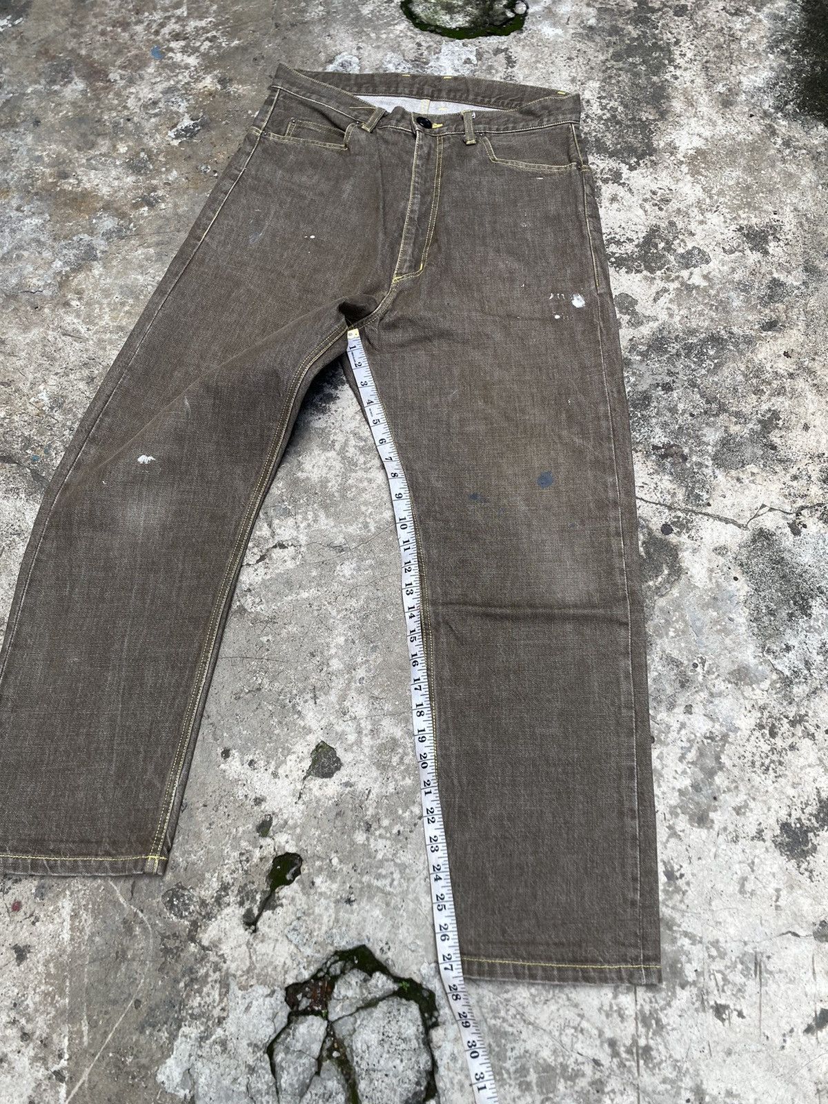 Japanese Brand Japanese Brand Doarat Inc Barrel Brown Denim Pants Size US 32 / EU 48 - 12 Thumbnail