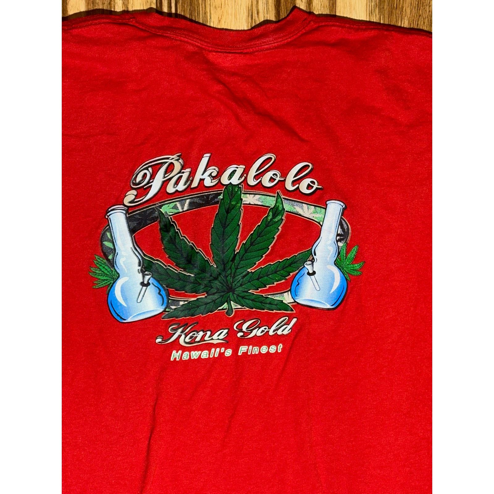 & Other Stories Pakalolo Kona Gold Hawaii’s Finest Red Tshirt Size Large Size US L / EU 52-54 / 3 - 8 Thumbnail