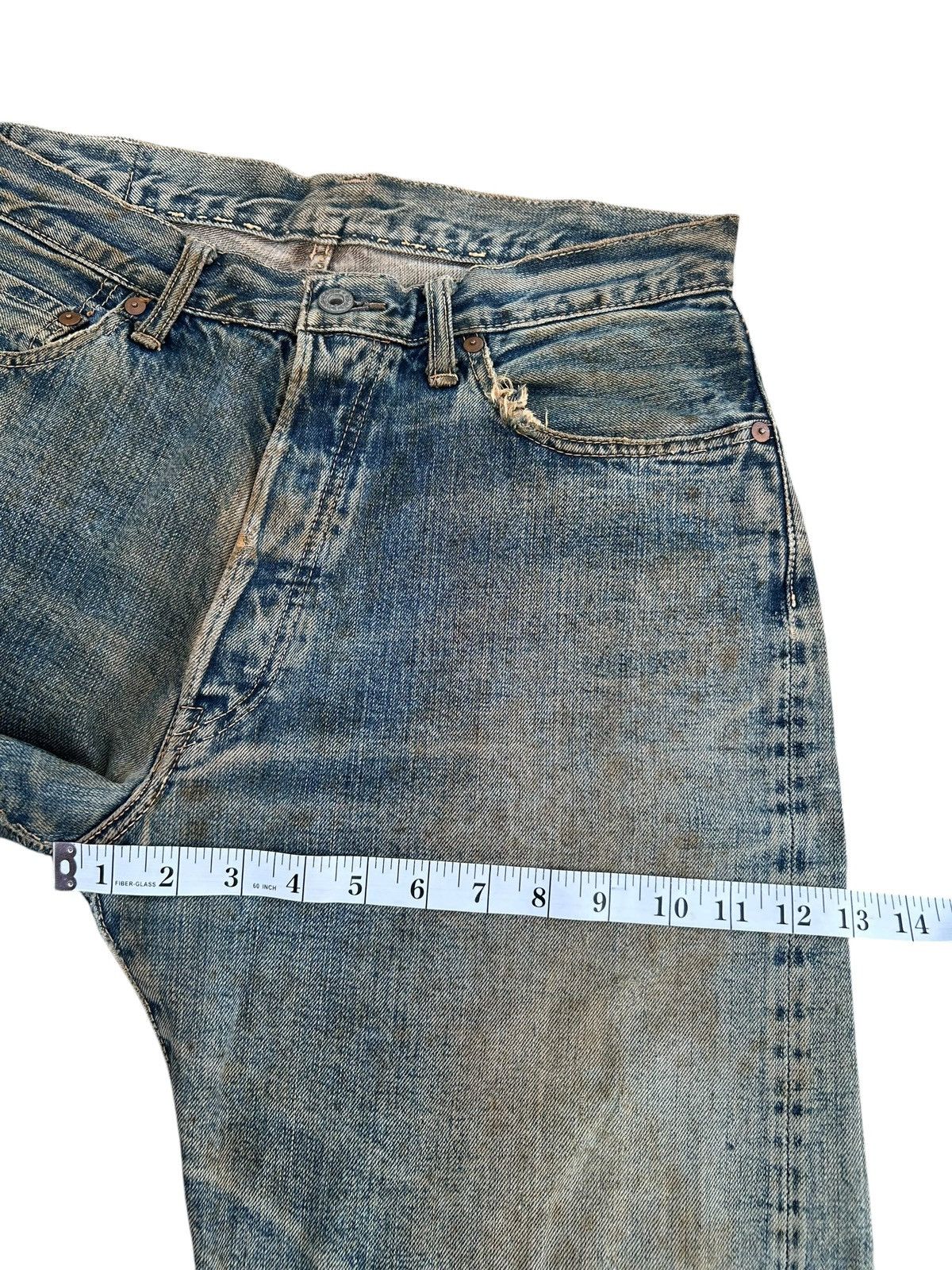 Kapital Thrashed Vintage Japanese Brand Pinball Selvedge Denim Jeans Size US 31 - 20 Thumbnail