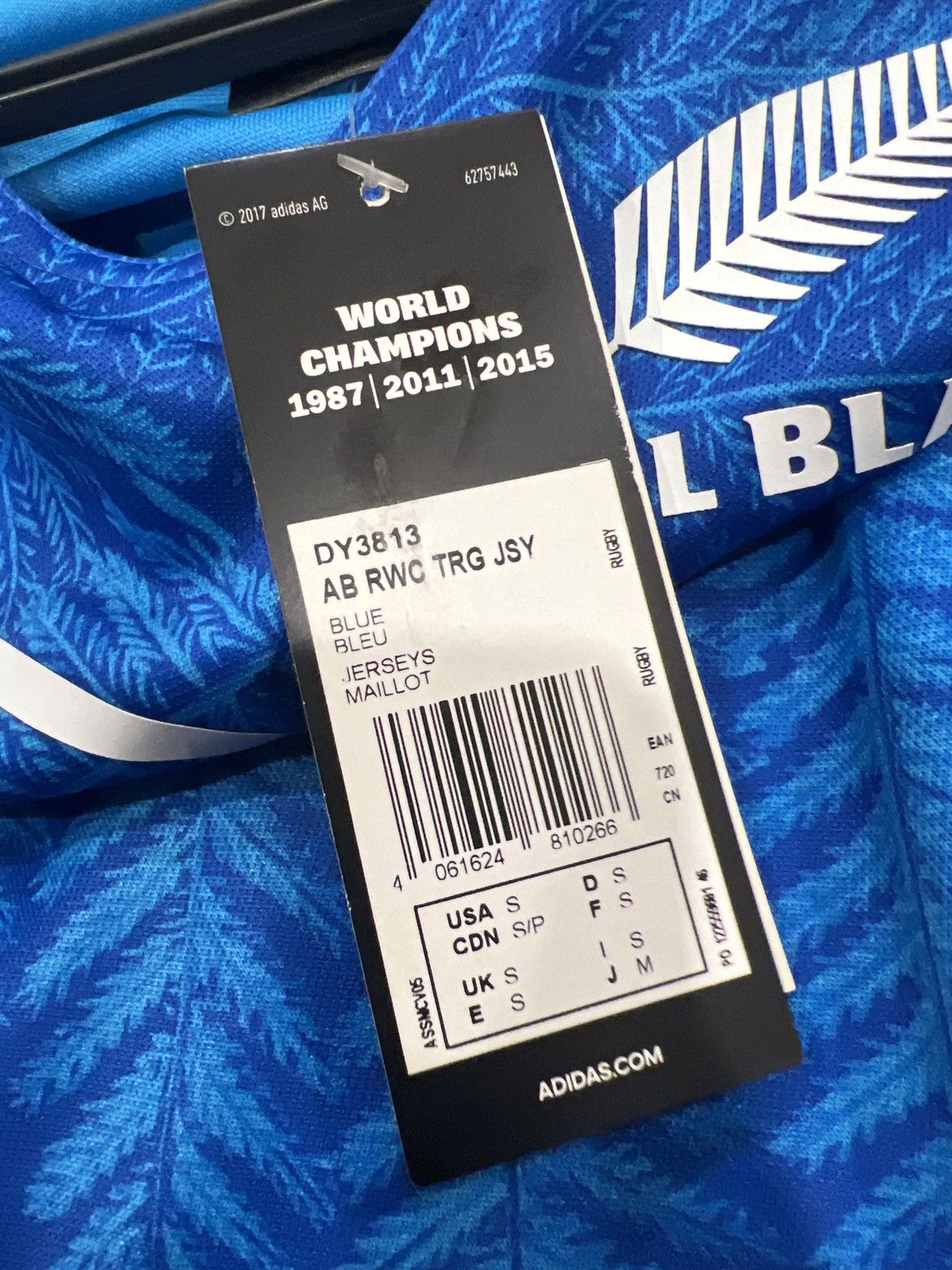 Adidas Adidas All Blacks Jersey Size US S / EU 44-46 / 1 - 4 Thumbnail