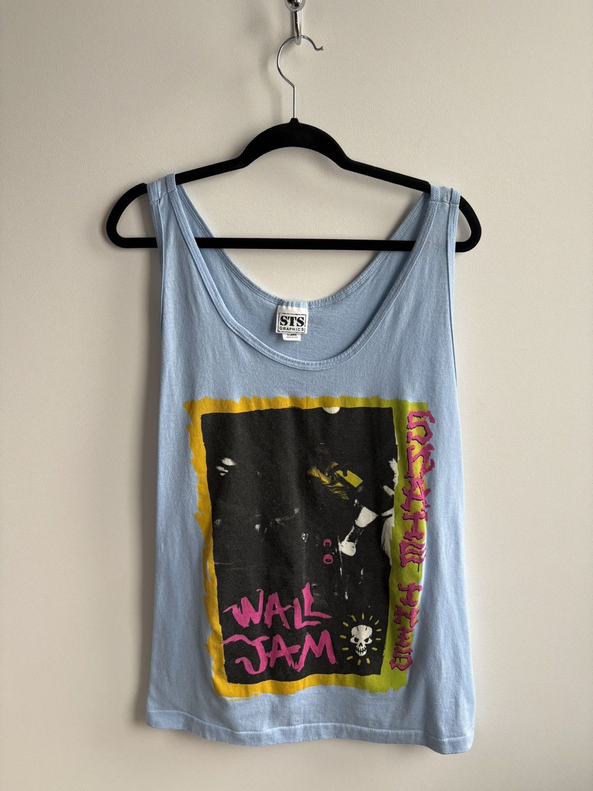 Vintage Vintage Streetwear Wall Jam Skate Head Skull Muscle Tank Top Size US XL / EU 56 / 4 - 1 Thumbnail