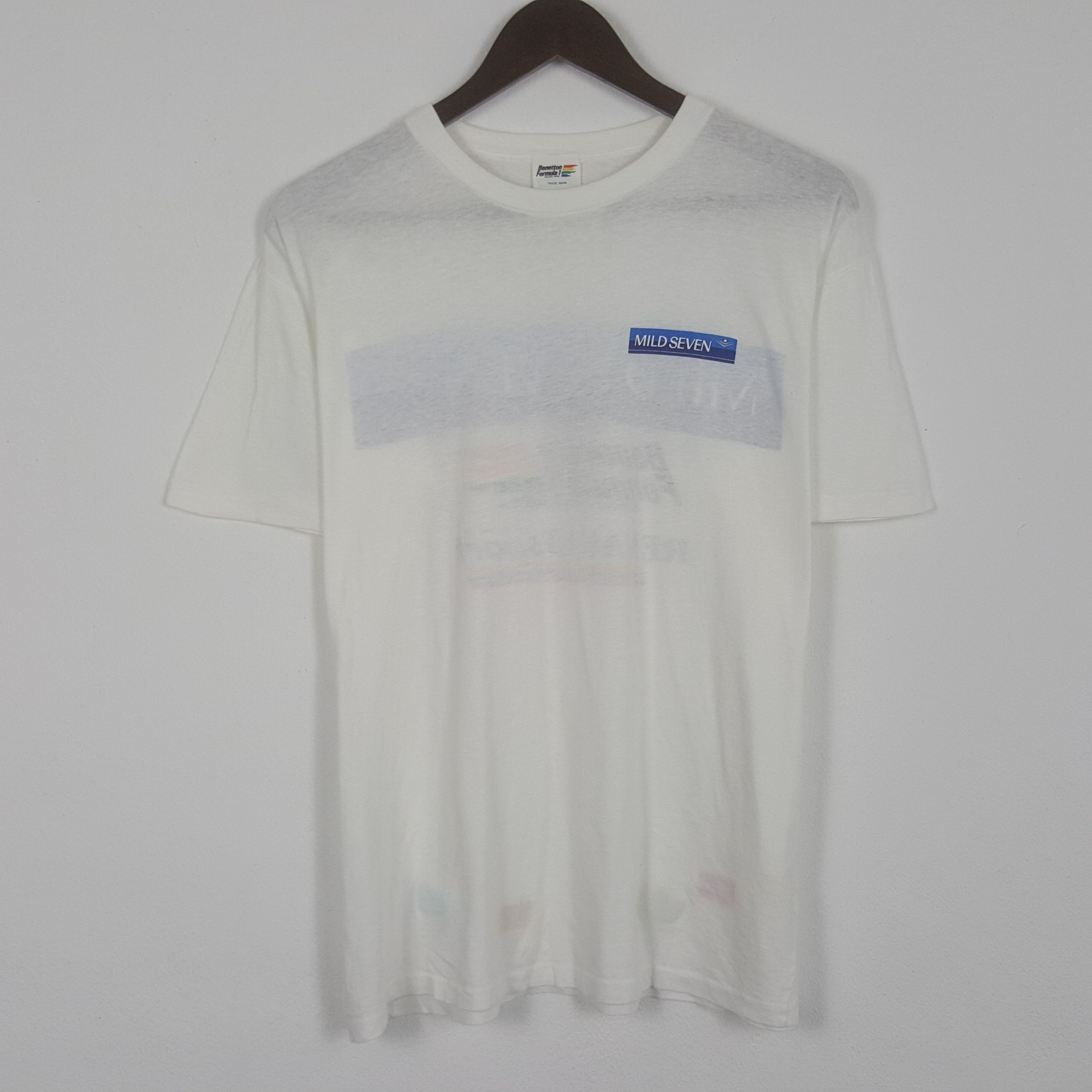 Benetton × Vintage Vintage Benetton Formula 1 Racing Team Tshirt Size US L / EU 52-54 / 3 - 3 Thumbnail