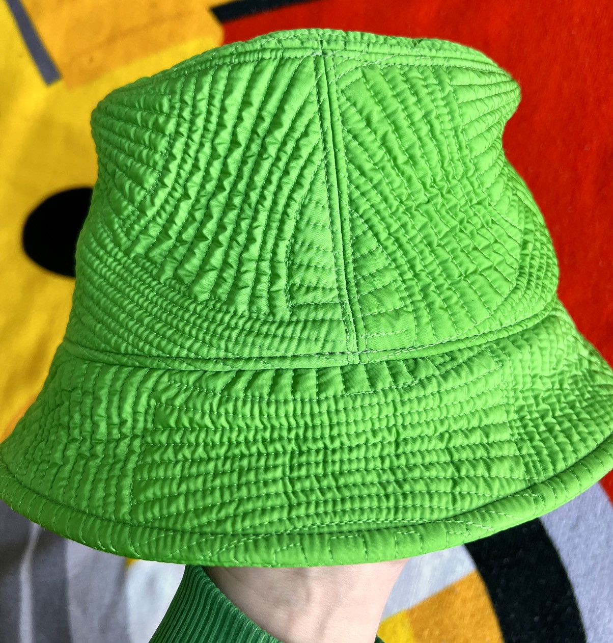 Bottega Veneta Bottega Veneta Bucket Hat Acid Green Intrecciato Nylon new S Size ONE SIZE - 10 Thumbnail
