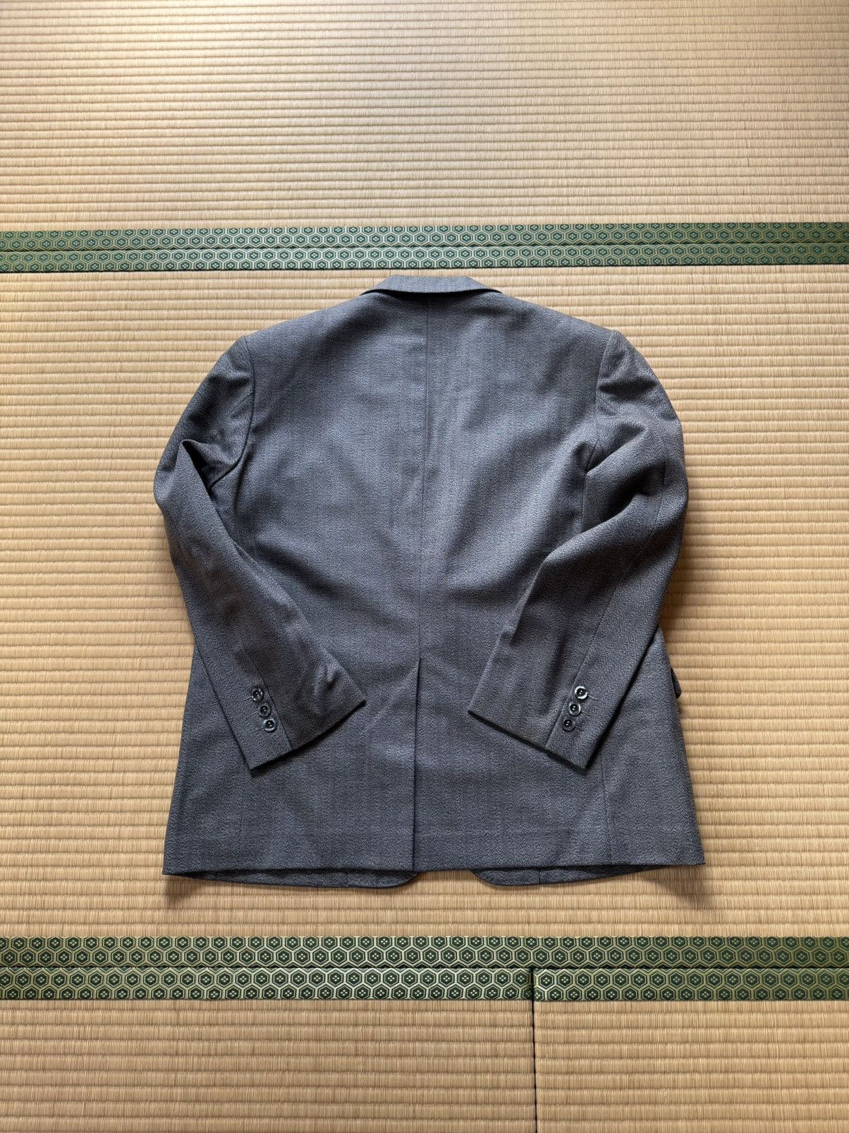 Other Autumn&Winter Vintage Japanese Blue Gray 3 Piece Wool Suit Size 36R - 11 Thumbnail