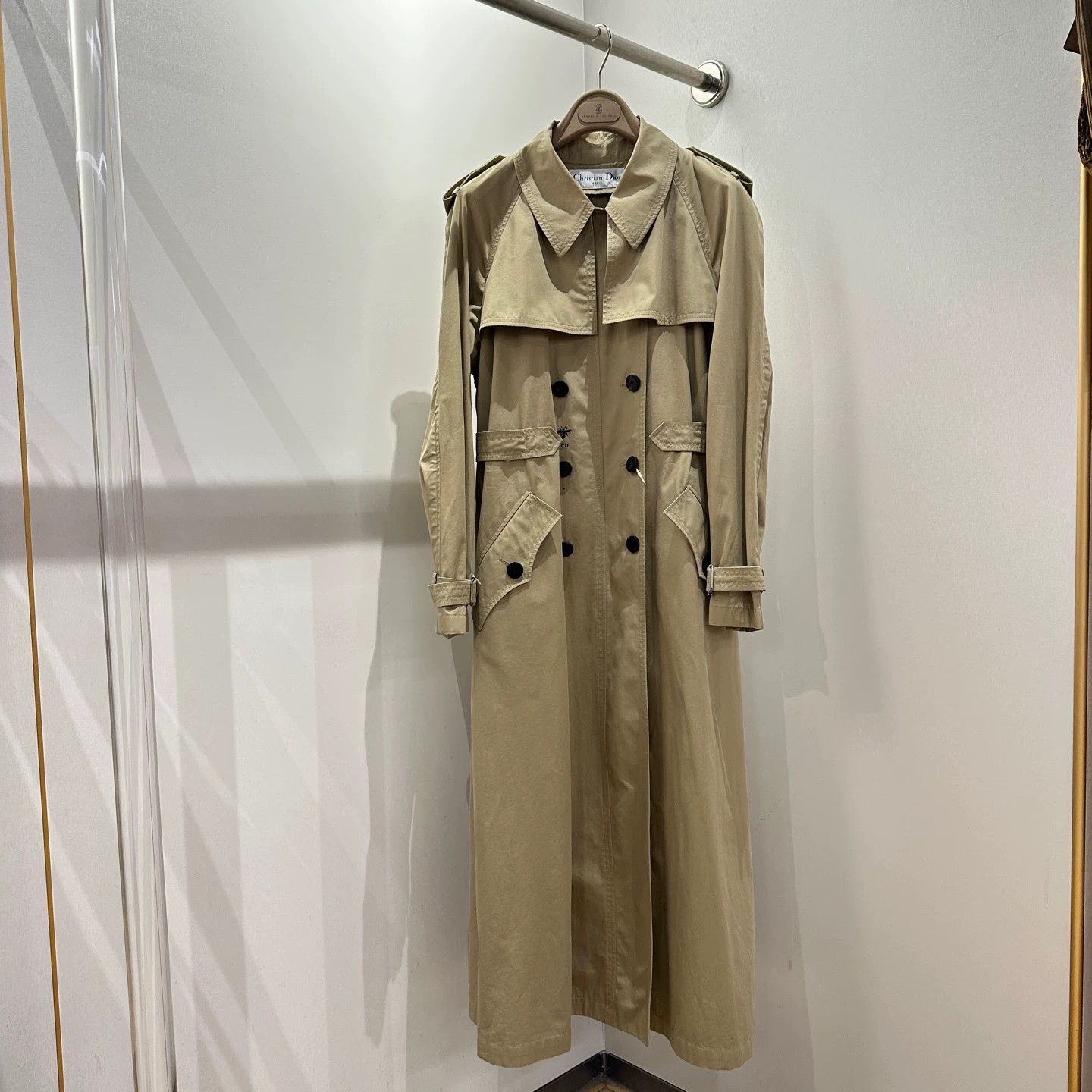 Christian Dior Monsieur Christian Dior may307 Khaki Bee TrenchCoat 42 Cotton Size M / US 6-8 / IT 42-44 - 1 Thumbnail