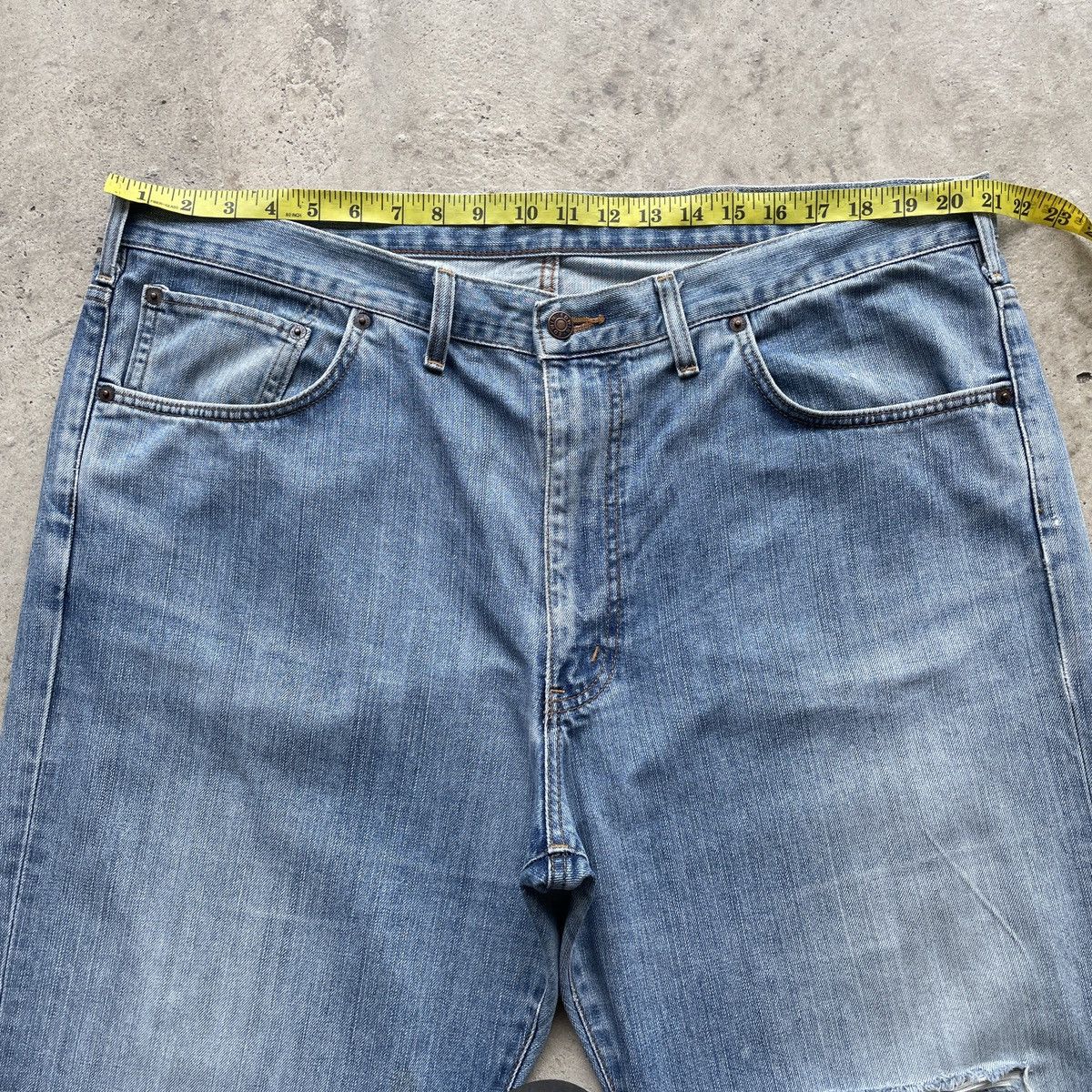 Edwin W42x31💥 Vintage Edwin Distressed Jeans Faded Denim Pants Size US 42 / EU 58 - 5 Thumbnail