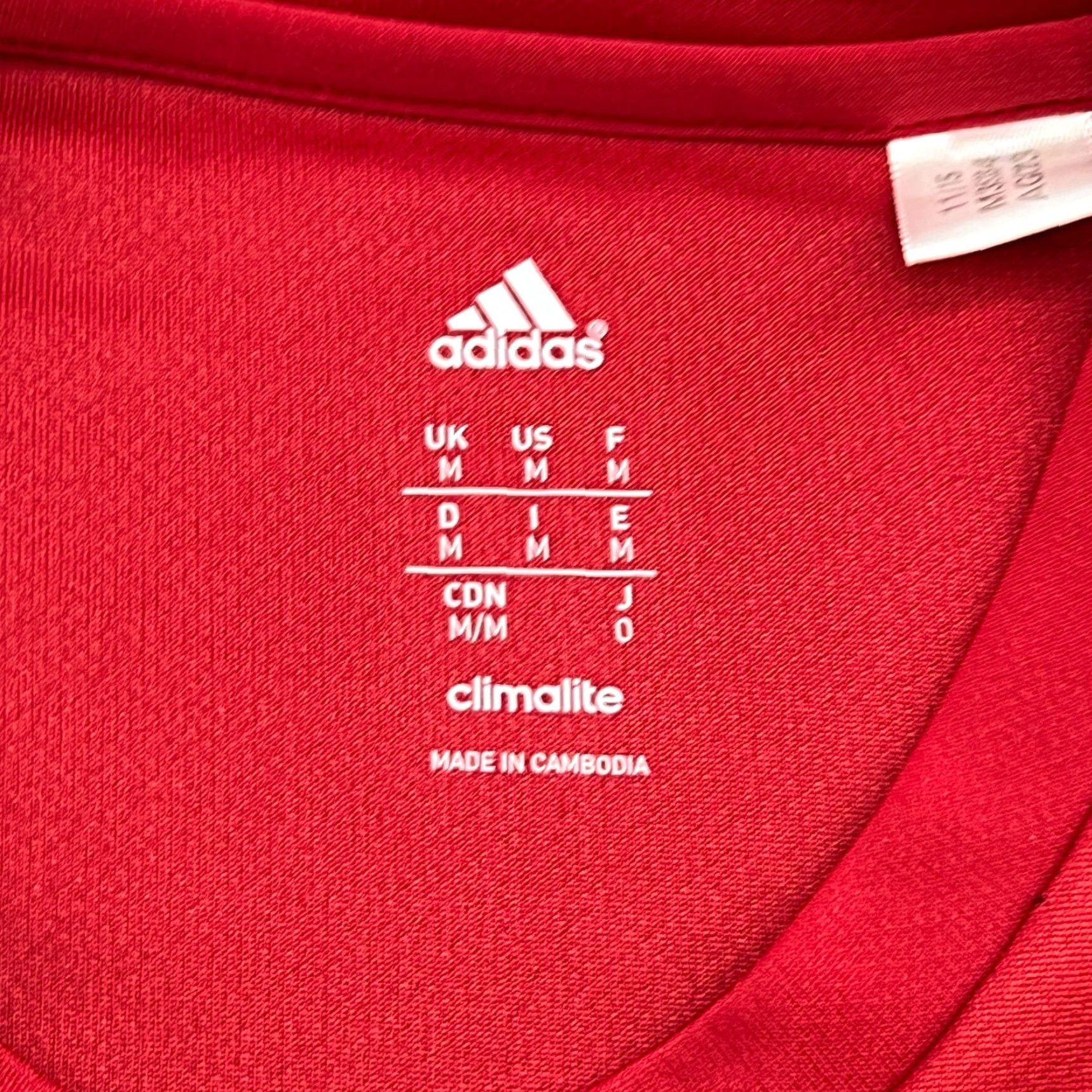 Adidas FC Falke Markt Training Football Jersey Mens Medium Adidas Red Shirt Athletic Size US M / EU 48-50 / 2 - 6 Thumbnail