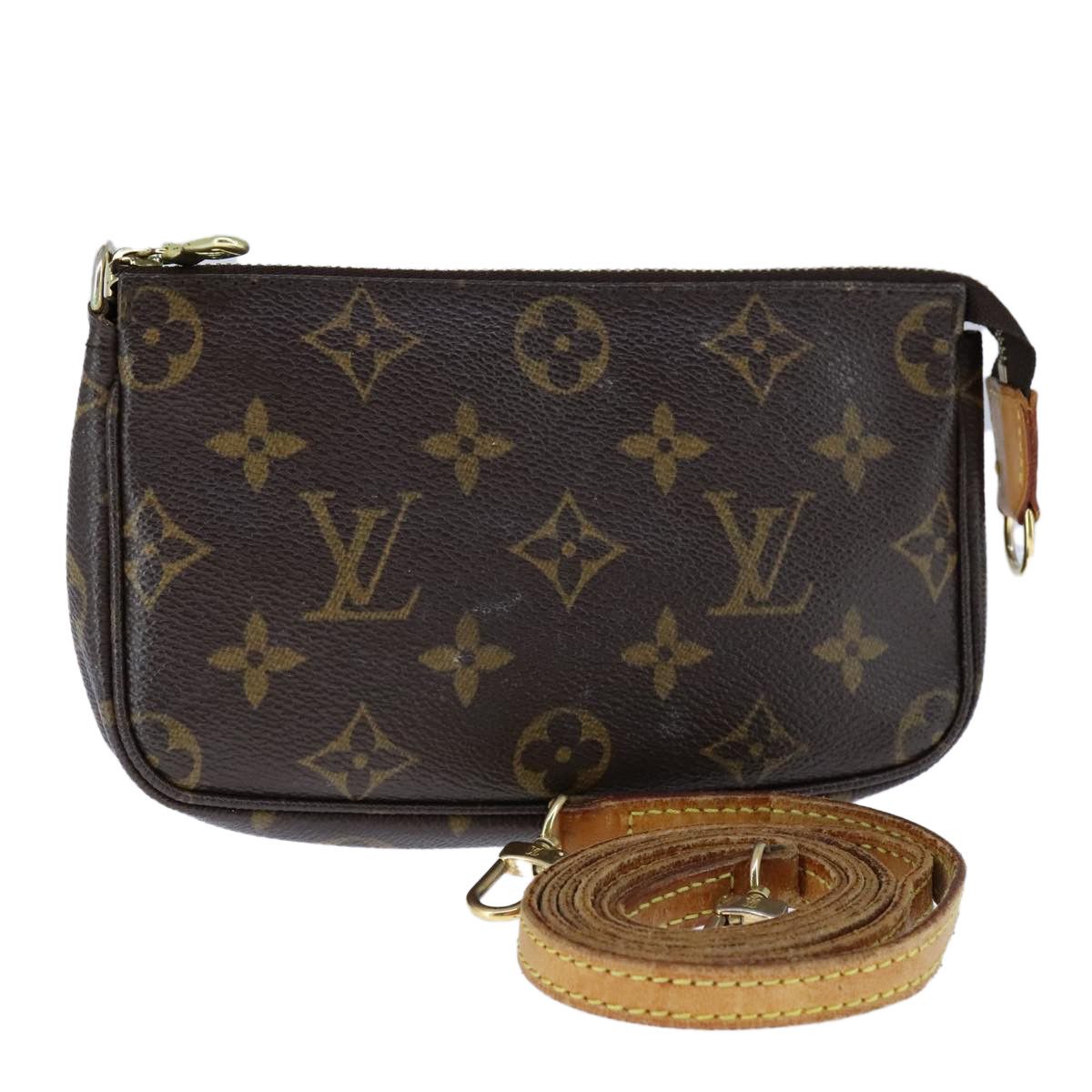 Louis Vuitton Mini Pochette Accessoires Brown Canvas Clutch Bag Size ONE SIZE - 1 Thumbnail
