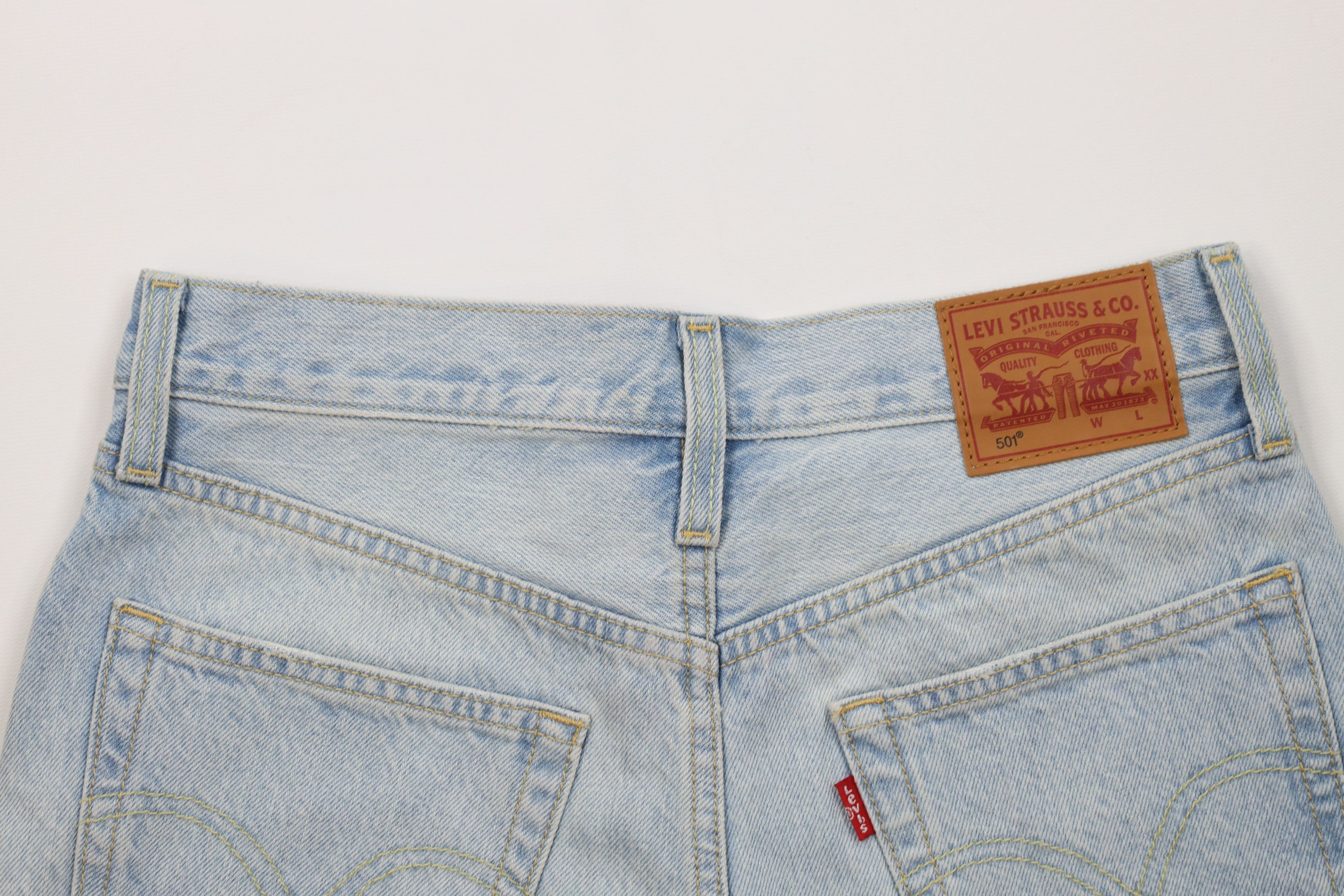 Levi's Vintage Y2K Levi 501xx Cut Off Denim Jean Shorts Jorts Blue Size 25" / US 0 / IT 36 - 11 Thumbnail