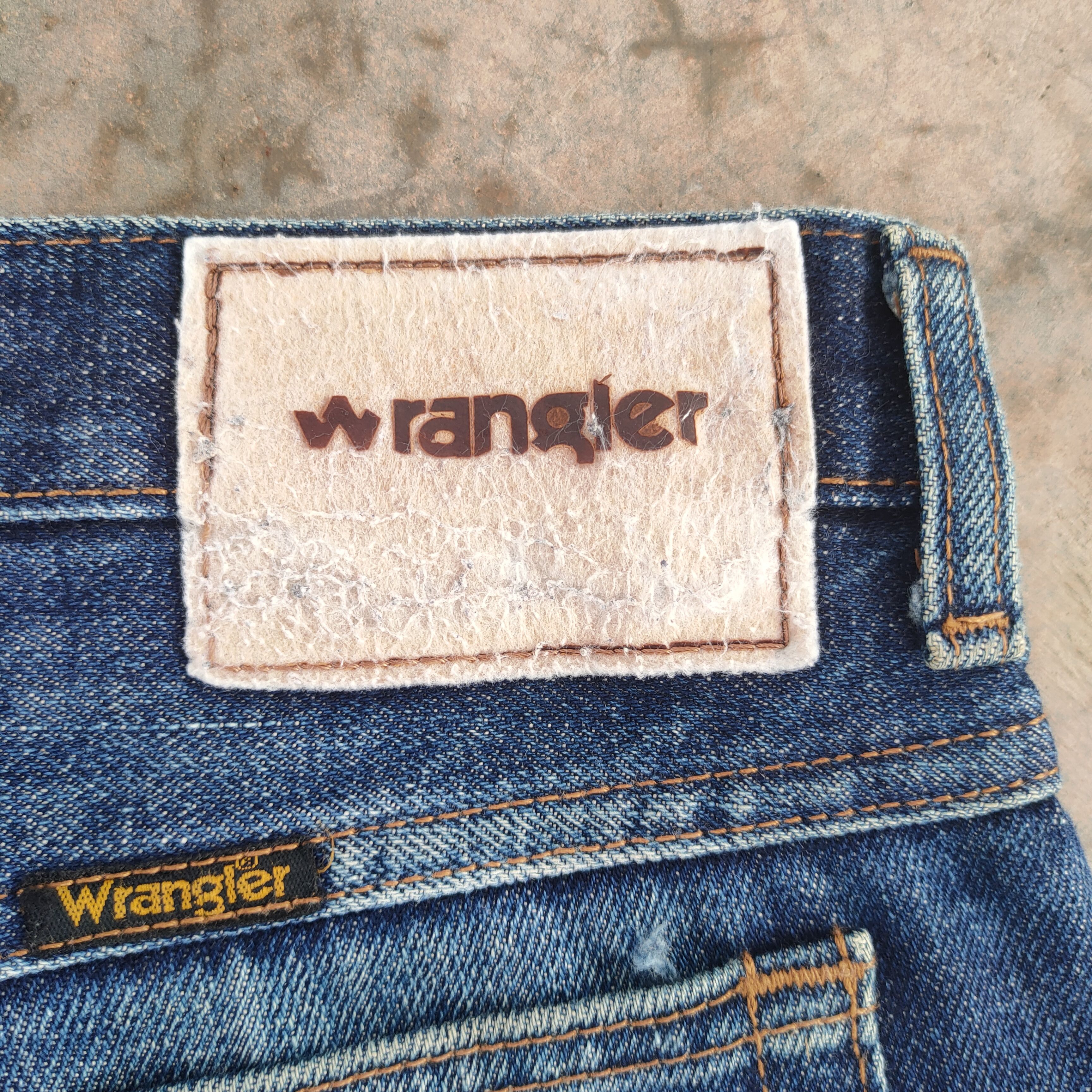 Jean × Vintage × Wrangler VINTAGE WRANGLER FADED DENIM JEANS PANTS W38 Size US 38 / EU 54 - 12 Thumbnail