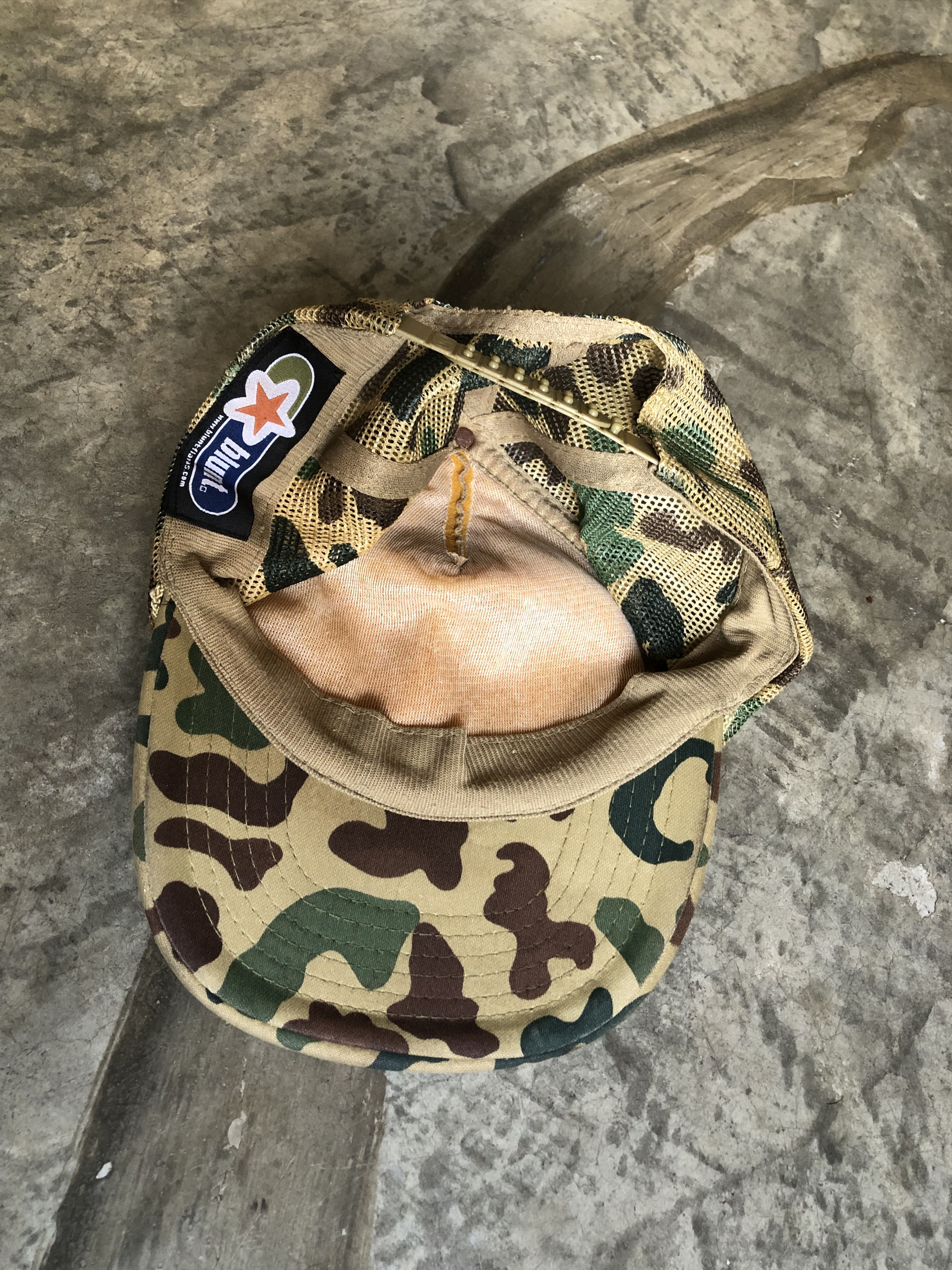 Vintage vintage blunt skateboards trucker hat camo Size ONE SIZE - 5 Thumbnail