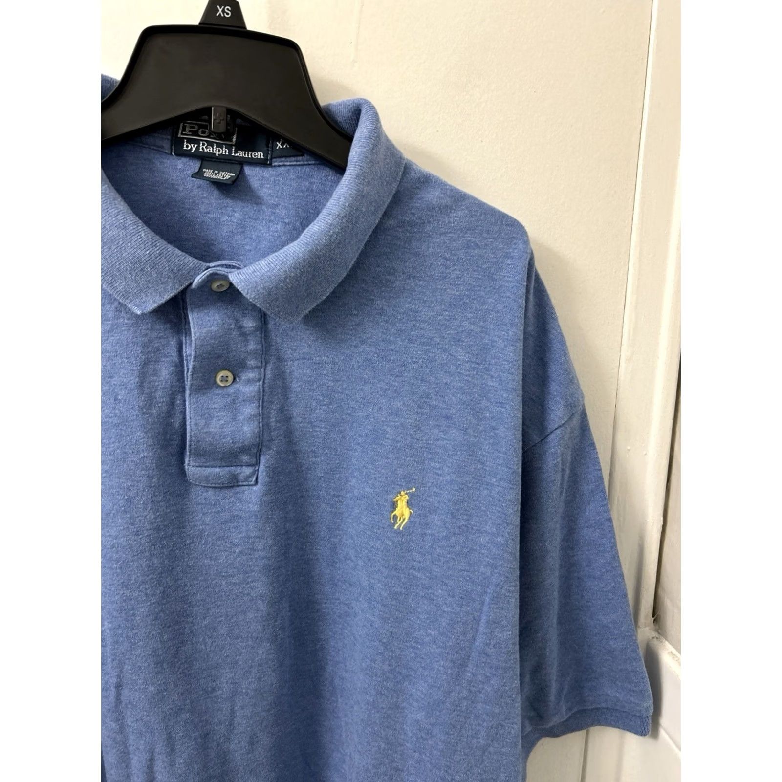 Polo Ralph Lauren VINTAGE Polo Ralph Lauren Shirt Mens 2XL Blue Yellow Pony Short Sleeve Polo by Ralph Lauren Mens 2XL Blue Size US XXL / EU 58 / 5 - 4 Thumbnail