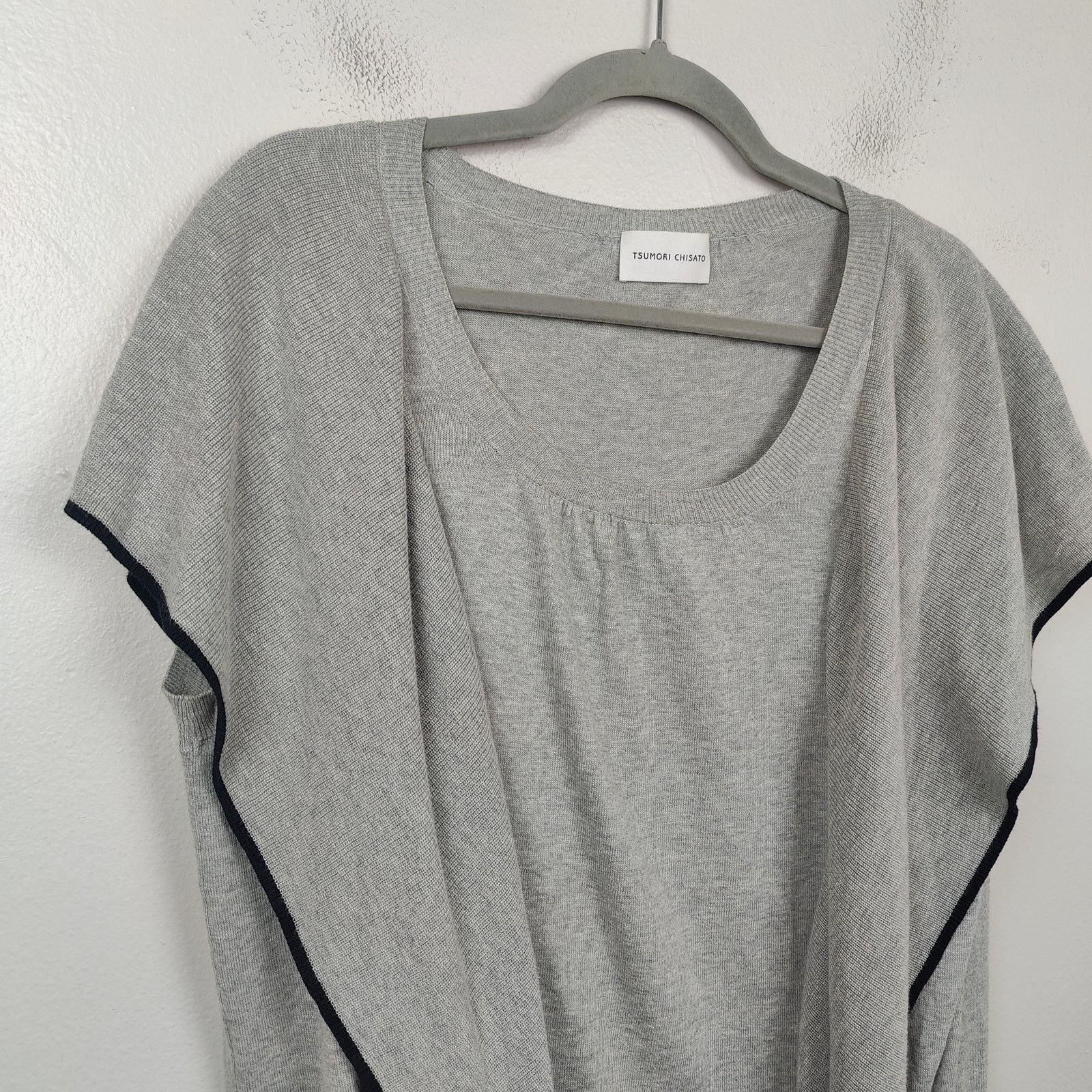 Tsumori Chisato Tsumori Chisato Sweater Womens Medium Gray Ruffled Size M / US 6-8 / IT 42-44 - 2 Thumbnail