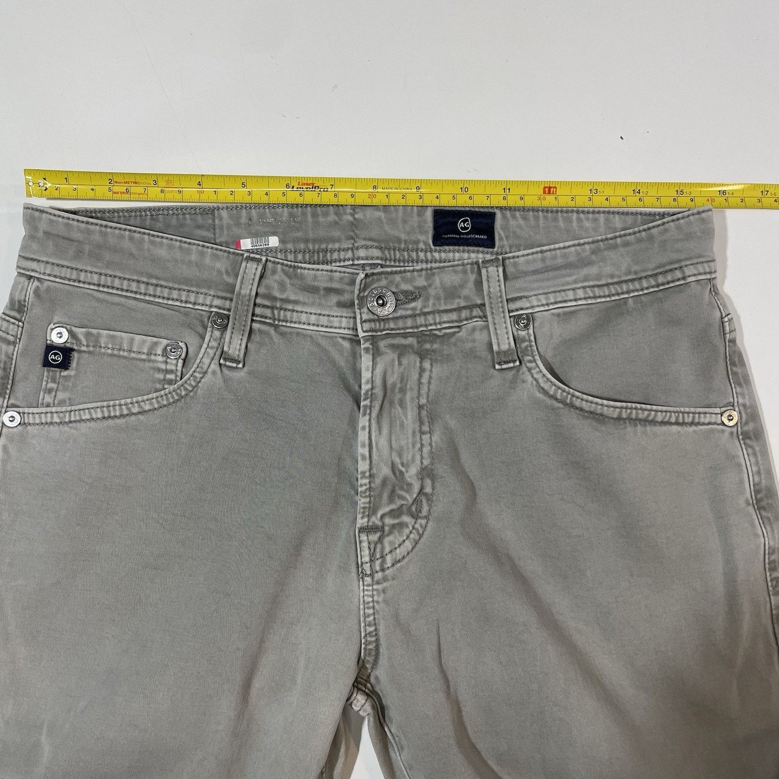 AG Adriano Goldschmied AG Jeans Men’s Pants Gray Jeans Relaxed Straight Leg 30x34 Size US 30 / EU 46 - 5 Thumbnail