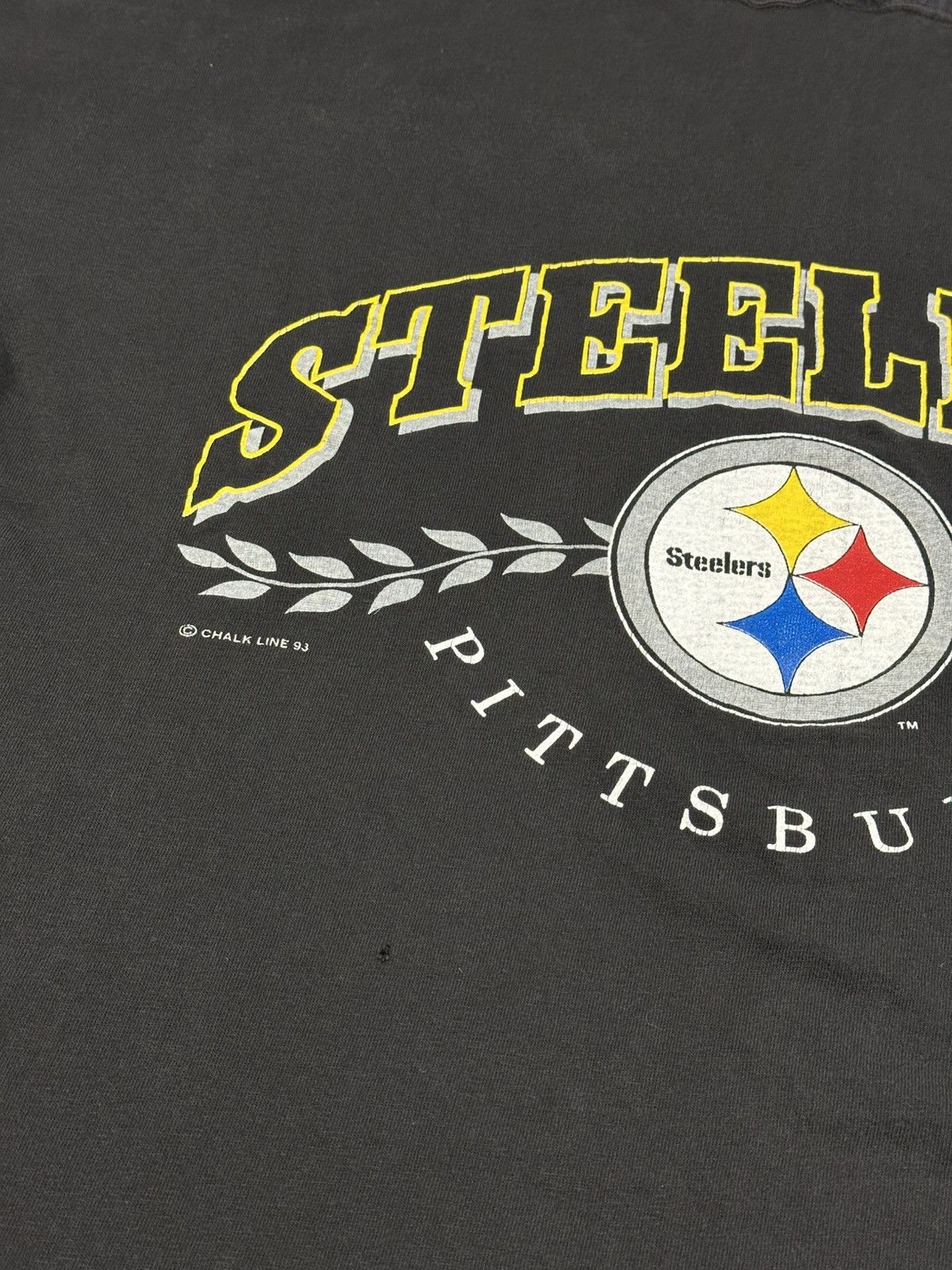 Chalk Line Vintage 1993 PITTSBURGH STEELERS Long Sleeve Hoodie Tee Size US L / EU 52-54 / 3 - 15 Thumbnail