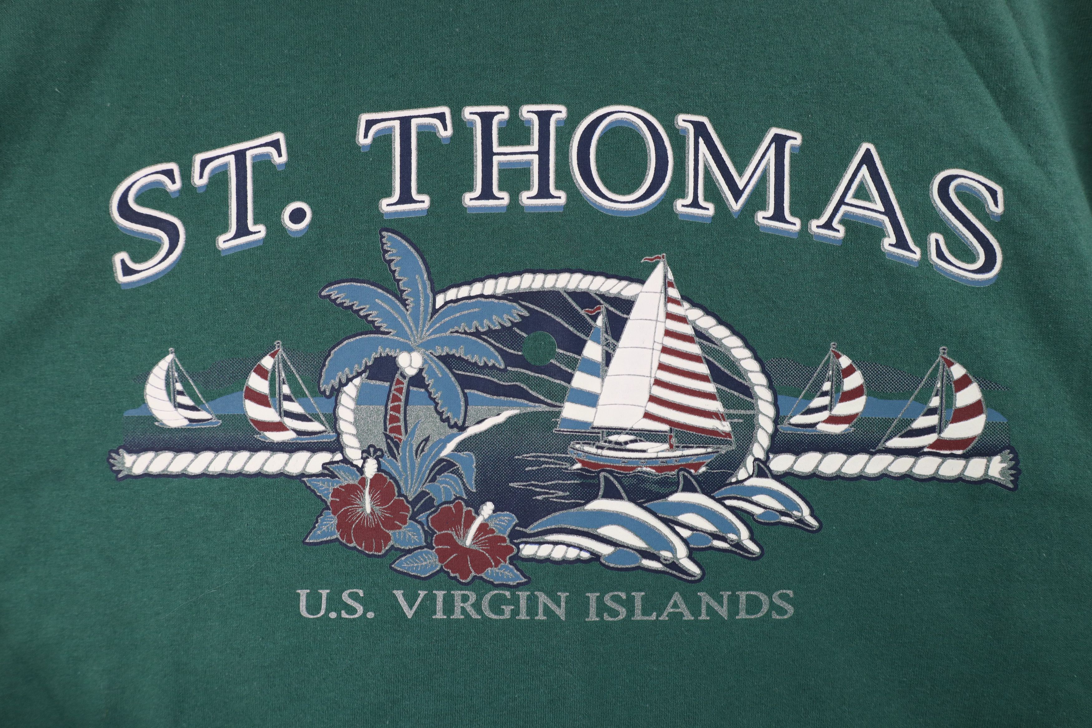 Vintage Vintage 90s Streetwear St Thomas US Virgin Islands T-Shirt Size US M / EU 48-50 / 2 - 4 Thumbnail