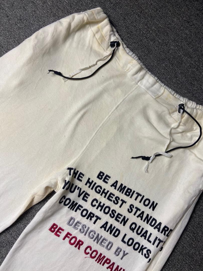 Japanese Brand BA Be Ambition Graphic Spellout Sweatpants (178) Size US 34 / EU 50 - 13 Thumbnail
