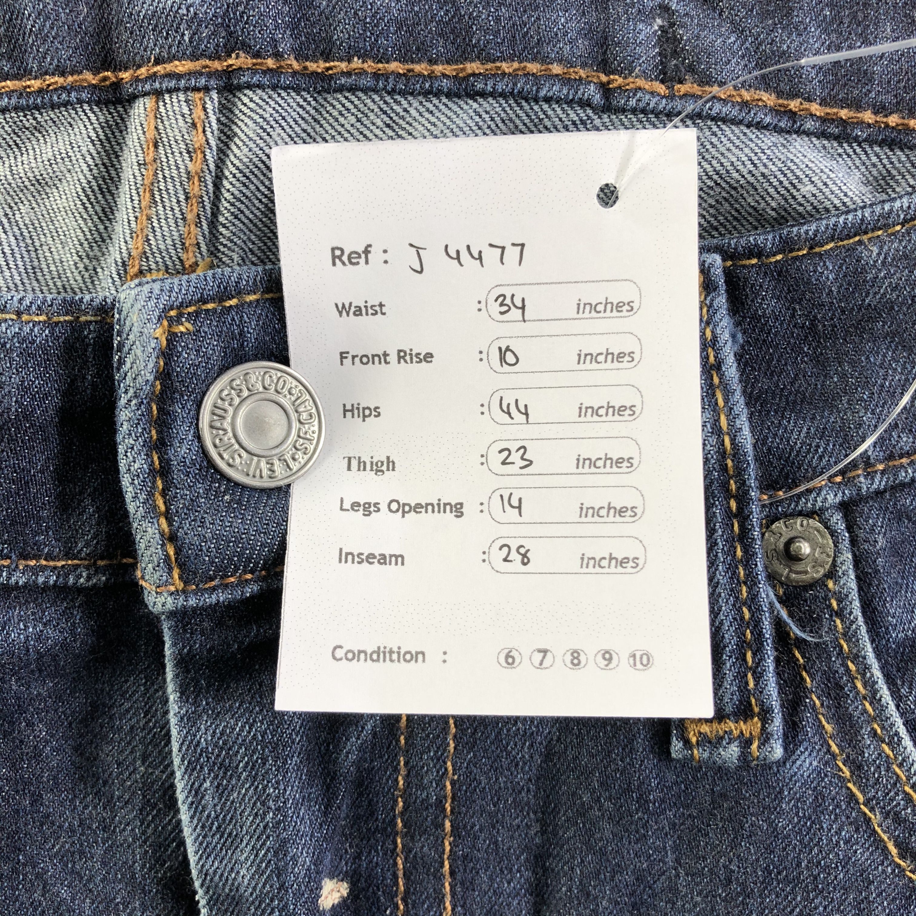 Levi's Vintage Levis 511 Jeans-J4477 Size US 34 / EU 50 - 10 Thumbnail