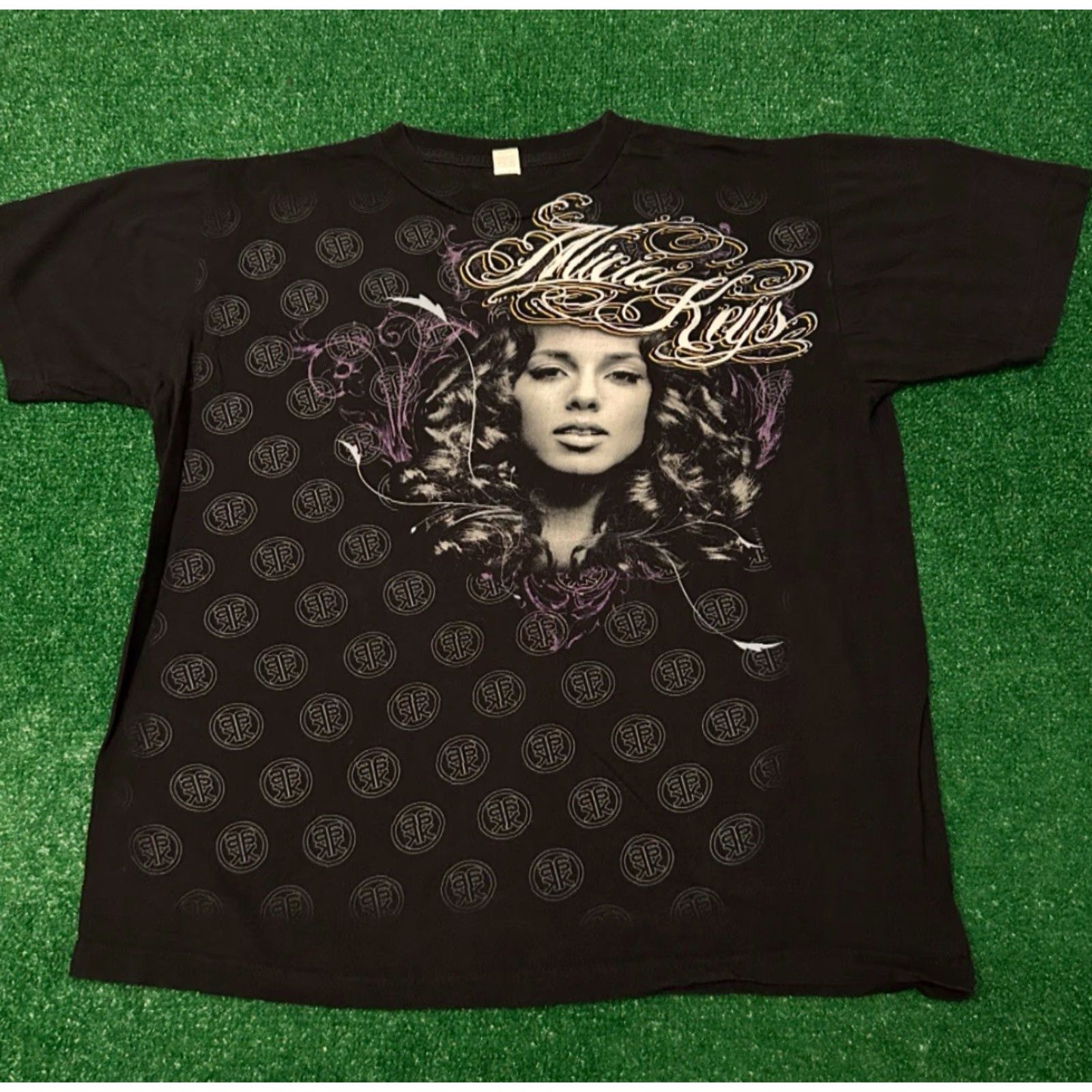 Doublet VINTAGE Alicia Keys All Over Double Sided VTG Shirt L Large Black R&B Hip Hop 90s 2000s Tee Mens Shirts Size US L / EU 52-54 / 3 - 4 Thumbnail