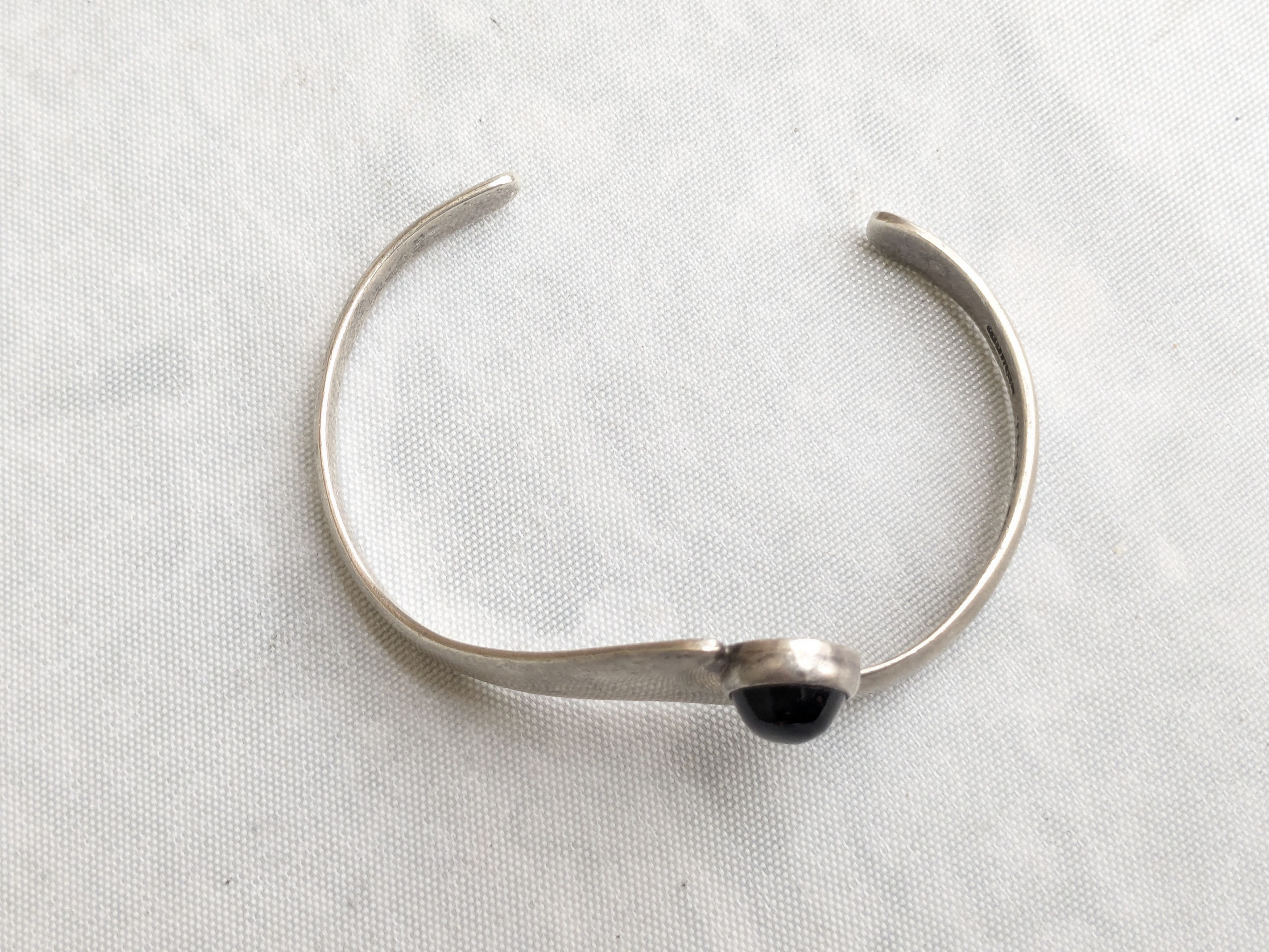 Jewelry Vintage Sterling Silver Cuff Bracelet Taxco Mexico 6.5" Size ONE SIZE - 10 Thumbnail