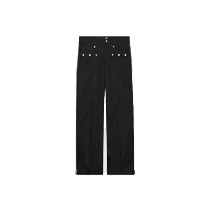 Gucci Gucci FW22 Black Casual Pants with Button Details Size US 44 / EU 60 - 1 Thumbnail