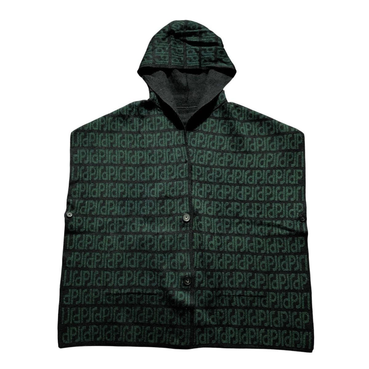 Japanese Brand Paul & Joe Double Side Hooded Scraft Cardigan Monogram Size US XXL / EU 58 / 5 - 2 Thumbnail