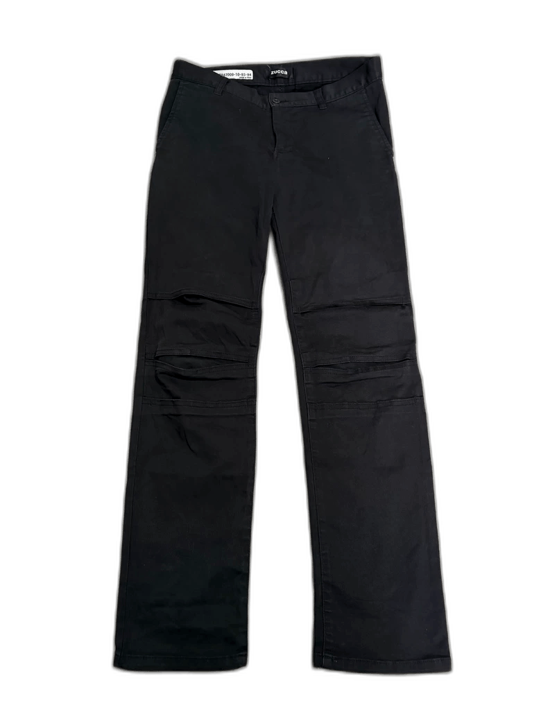 Yohji Yamamoto Vintage Zucca Black Wrinkle Pants for Women-2506 Size 30" / US 8 / IT 44 - 1 Thumbnail