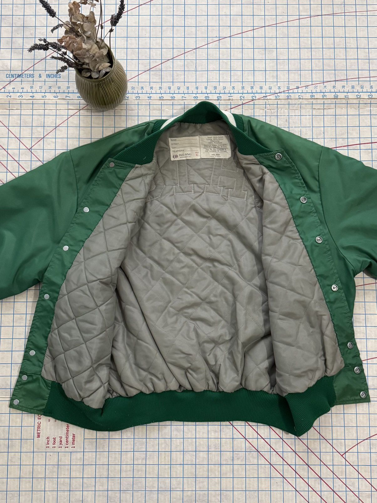 NCAA Vintage Ohio University Bobcats Satin Bomber Jacket Green Size US XL / EU 56 / 4 - 10 Thumbnail