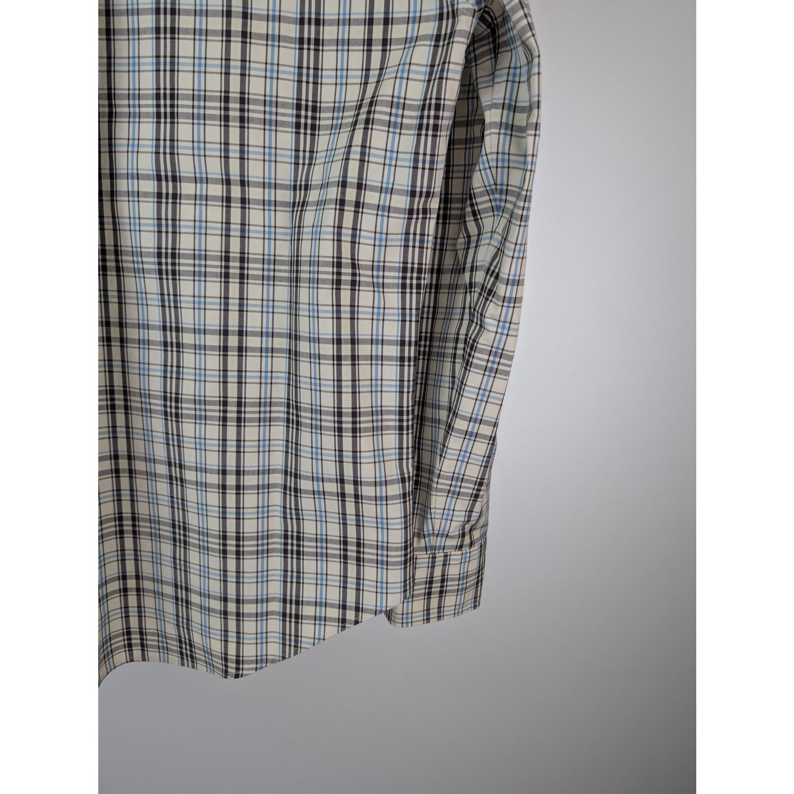 Bottega Veneta o1rshd1 Bold Check Composition Cotton Shirt Chalk / Fondant Size US M / EU 48-50 / 2 - 13 Thumbnail