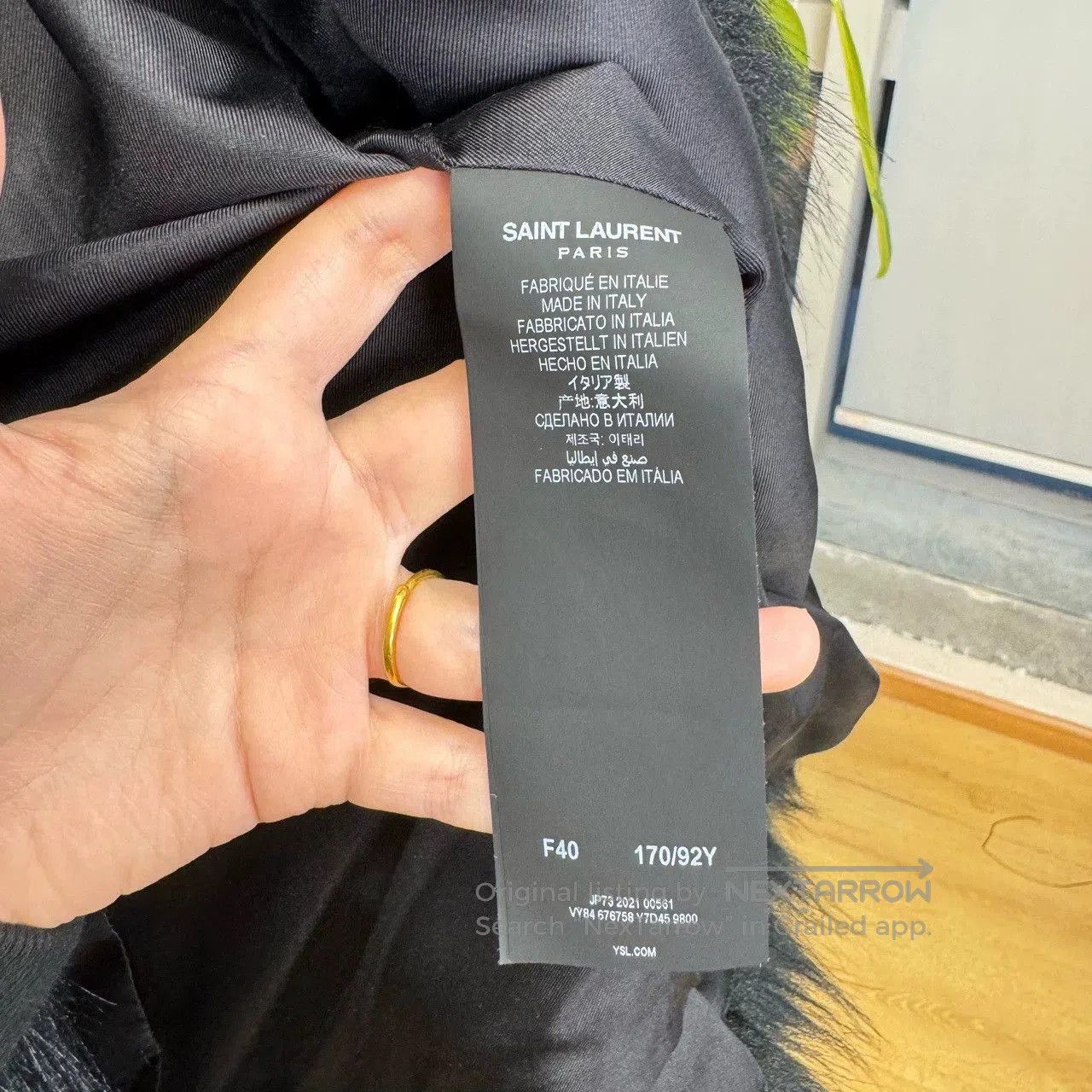 Yves Saint Laurent saint laurent black and white fur jacket. Size M / US 6-8 / IT 42-44 - 4 Thumbnail