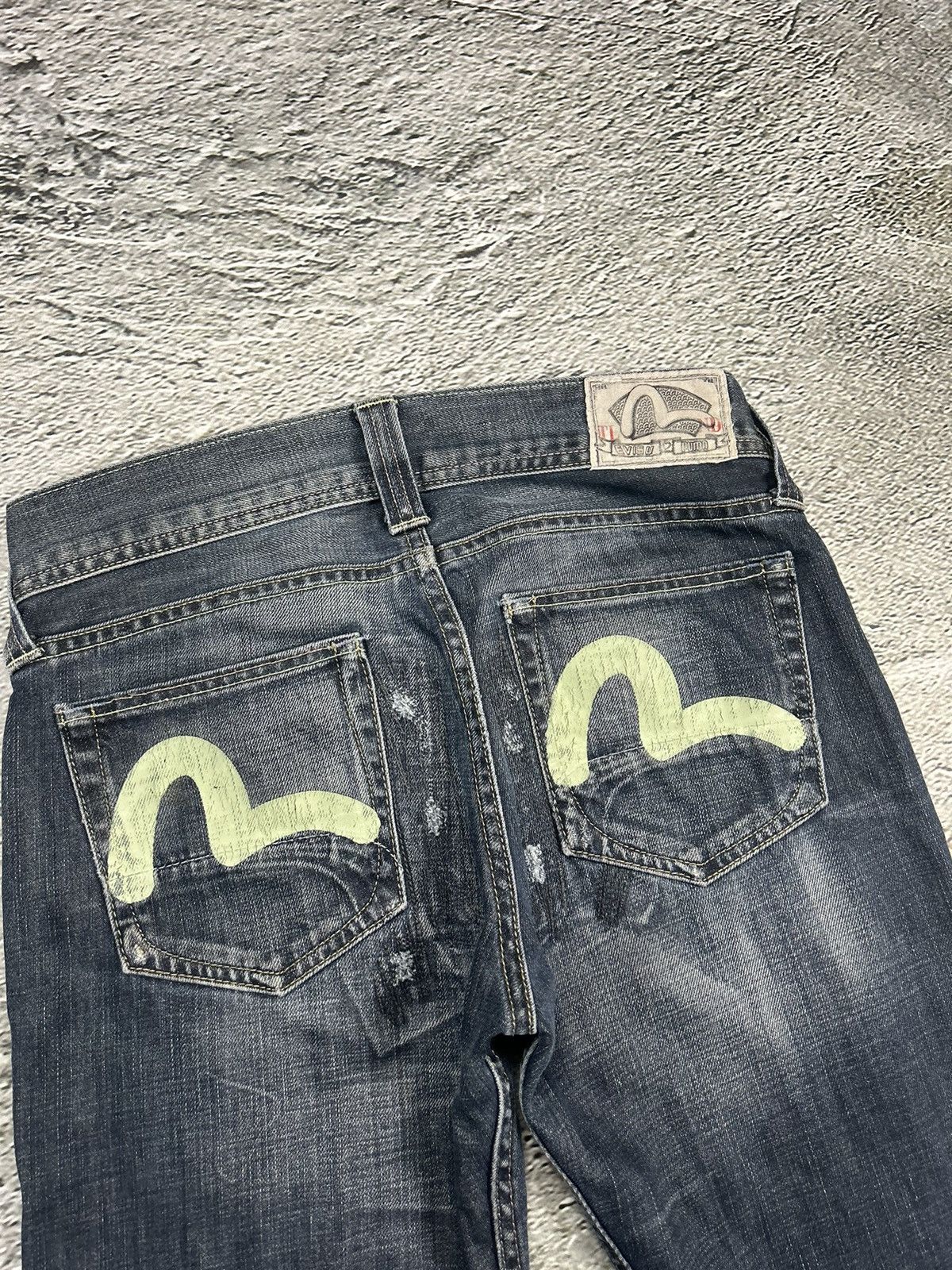 Evisu Evisu x Puma vintage navy jeans mint seagulls Size US 34 / EU 50 - 2 Thumbnail