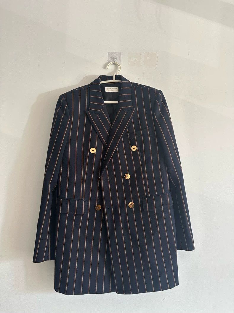 Saint Laurent Paris Saint Laurent Paris Double breasted suit jacket-2506 Size US XS / EU 42 / 0 - 1 Thumbnail