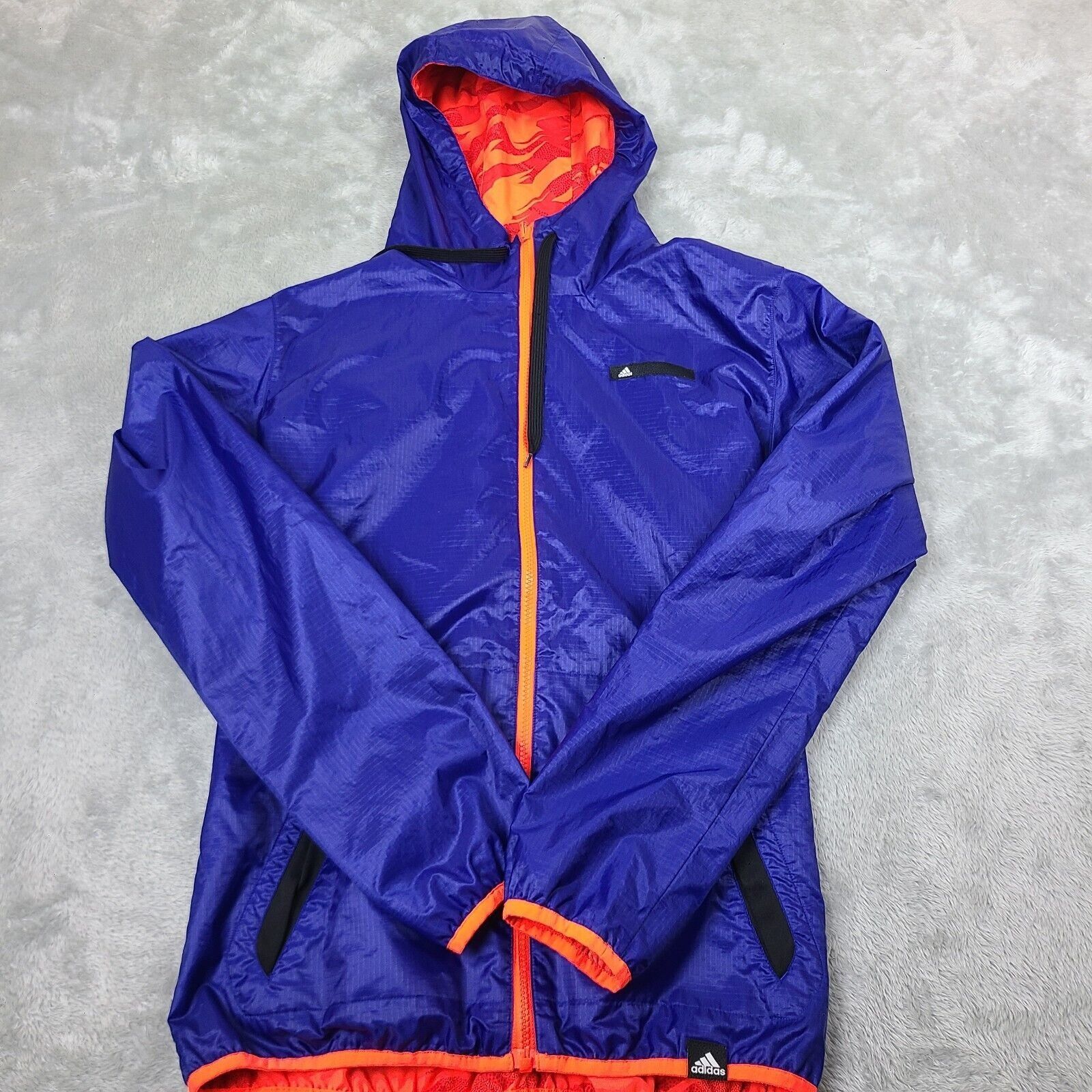 Adidas Adidas 2.0 Reversable Windbreaker Men's Small Multi Orange B Size US S / EU 44-46 / 1 - 1 Thumbnail