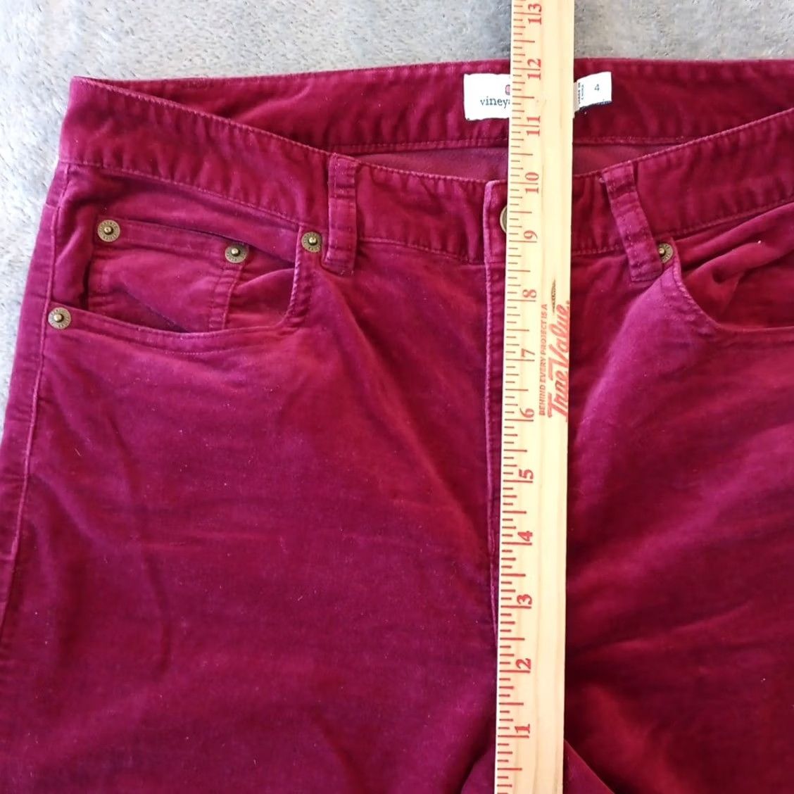 Vineyard Vines Vineyard Vines Pants Womens Size 4 Pink Velvet 29x28 Mid Rise Pockets Chino Straight 28 Inseam Womens Size 27" / US 4 / IT 40 - 4 Thumbnail
