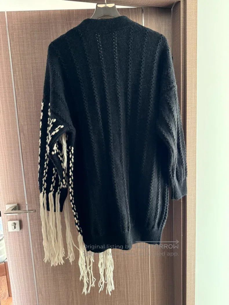 Loewe Loewe Open Front Knit Wool Sweater, 50% Wool + 46% Alpaca, Size S / US 4 / IT 40 - 2 Thumbnail