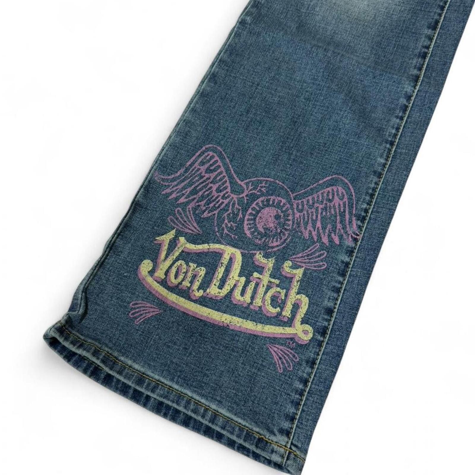 True Religion Von Dutch bootcut y2k style with patch and cool print design Size 30" / US 8 / IT 44 - 3 Thumbnail