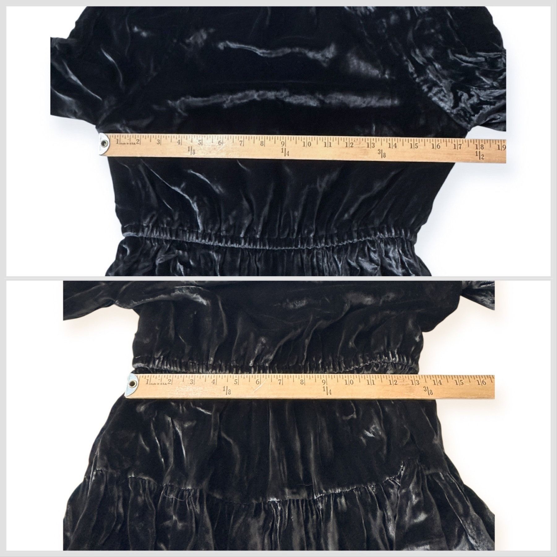 Ulla Johnson ULLA JOHNSON Audrey Tiered Puff-sleeve Velvet Mini Dress In Size S / US 4 / IT 40 - 13 Thumbnail