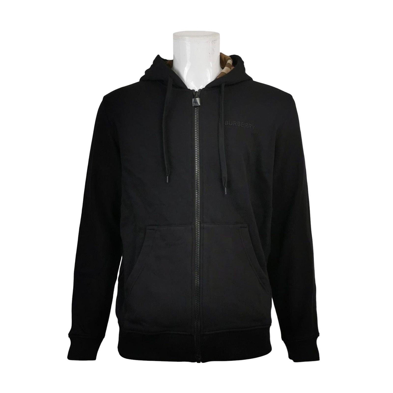 Burberry Burberry Check Lined Logo Zip Hoodie M Size US M / EU 48-50 / 2 - 1 Thumbnail