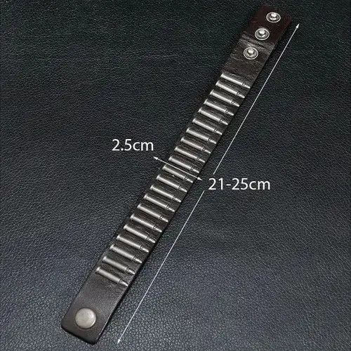 Jewelry Bullet Leather Bracelet Size ONE SIZE - 3 Thumbnail