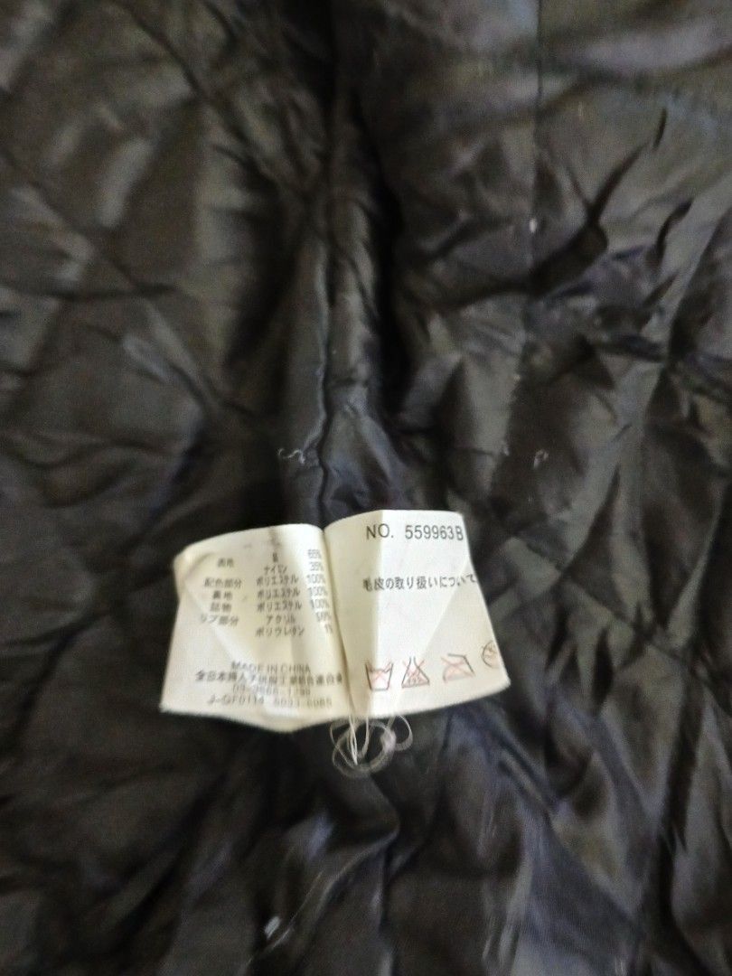 Le Grande Bleu (L.G.B.) Japanese fur double zip jacket Size US M / EU 48-50 / 2 - 8 Thumbnail