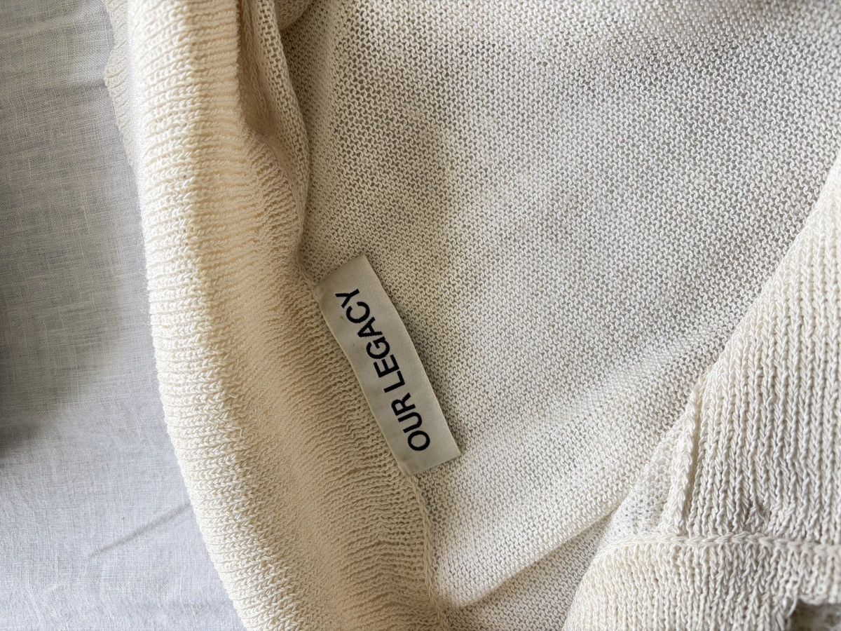 Our Legacy Our Legacy Lace Knit Piquet Polo(61% Wool) Size US M / EU 48-50 / 2 - 10 Thumbnail