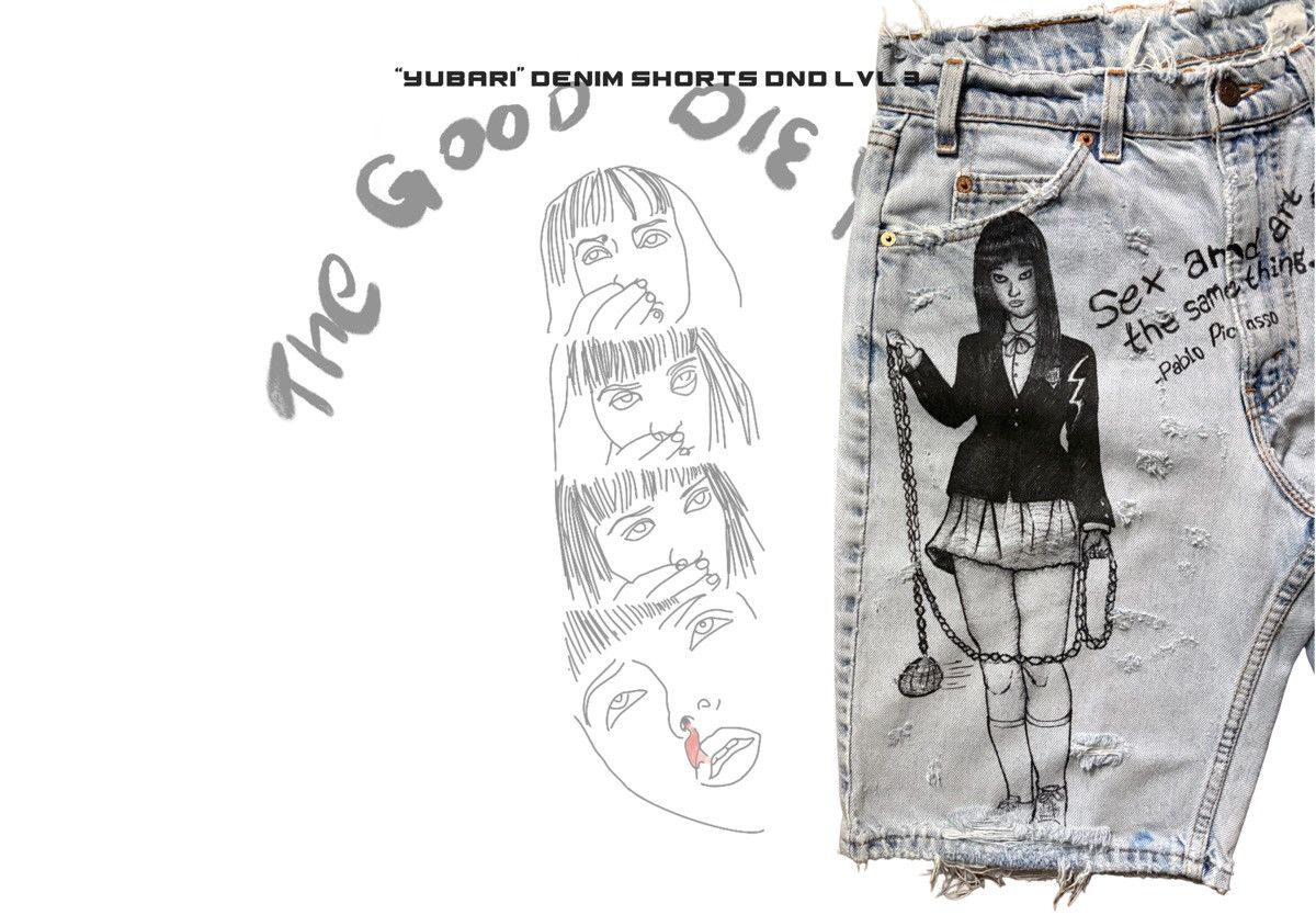 Other “Yubari” DND LVL 3 Denim SHORTS Size US 32 / EU 48 - 3 Thumbnail