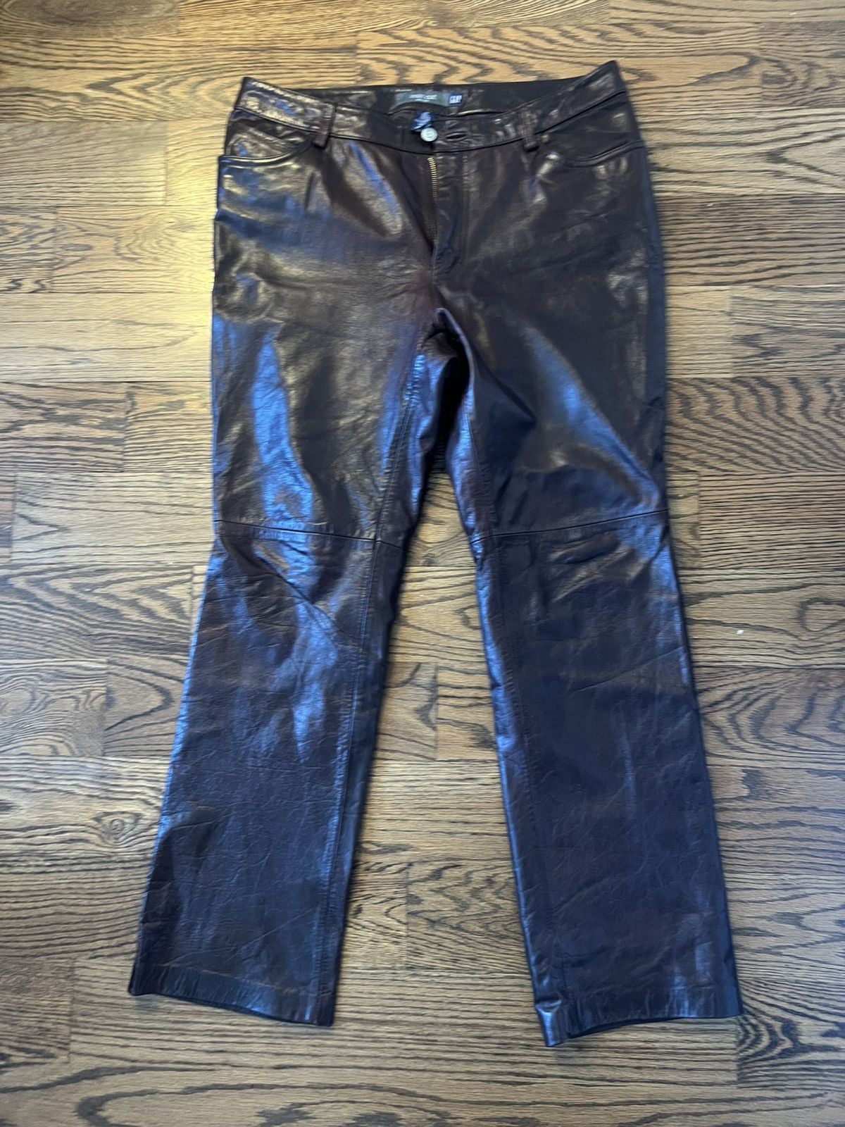 Gap Brown Leather Vintage GAP Bootcut Jeans Size US 34 / EU 50 - 1 Thumbnail