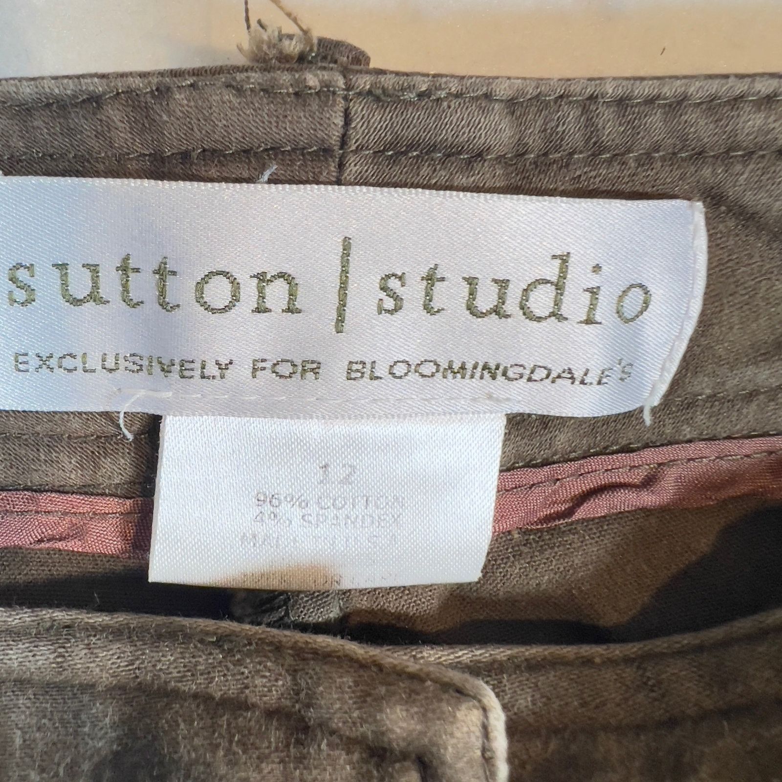 Sutton Studio Sutton Studio Bloomingdale Cargo Chino Pant Woman 12 W32 L30 Size 34" / US 12 / IT 48 - 2 Thumbnail