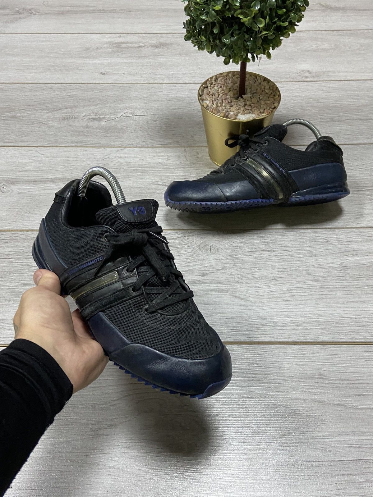 Adidas Y-3 Yohji vintage leather boxers trainers sneakers shoes Size US 8.5 / EU 41-42 - 1 Thumbnail