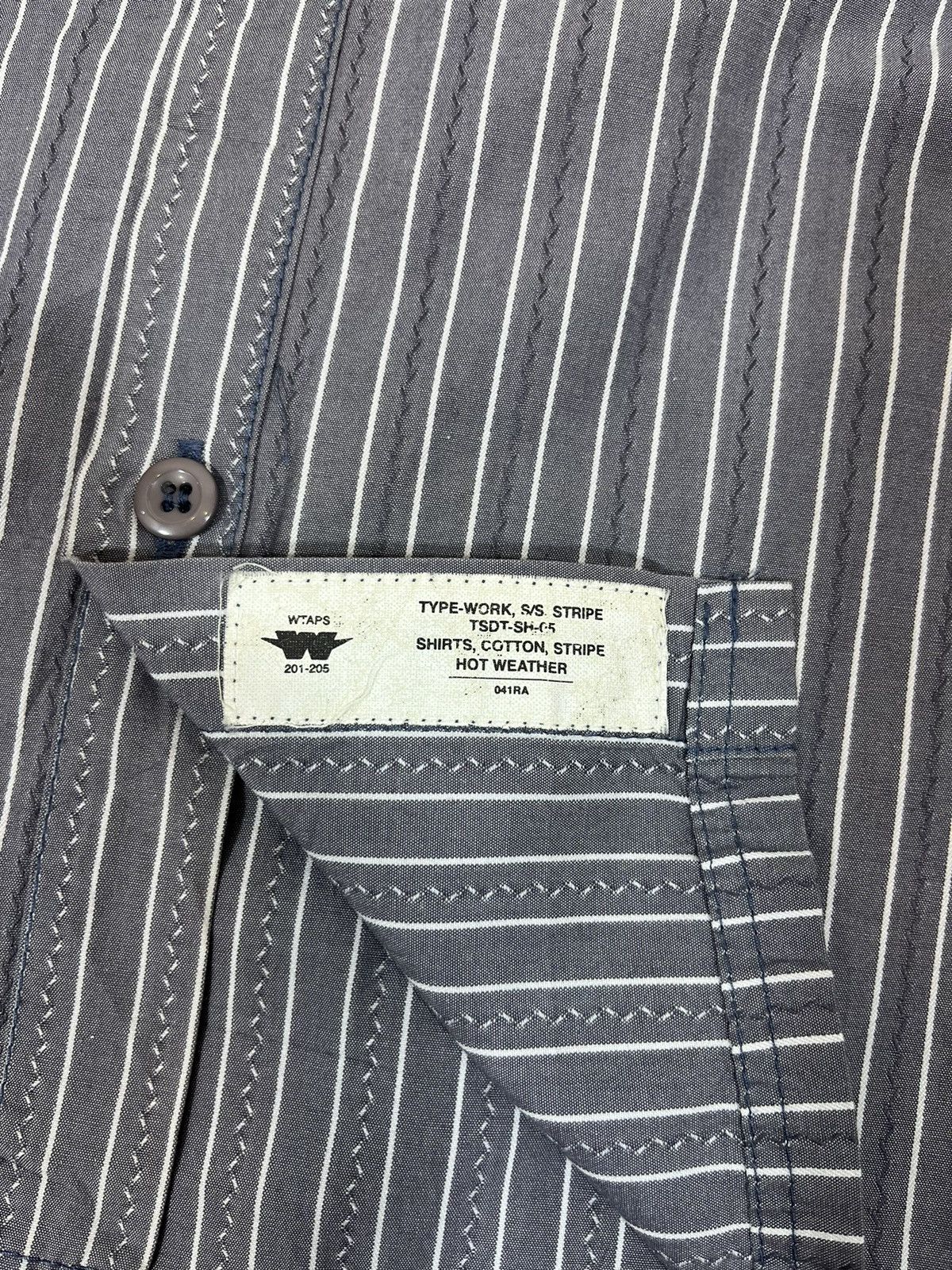 Wtaps Wtaps Revolt S/S Stripe Workshirt Size US L / EU 52-54 / 3 - 10 Thumbnail