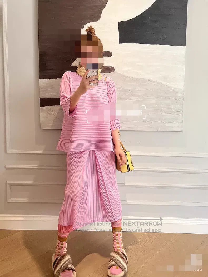 Issey Miyake Issey Miyake size:one size Pink Knit Spring Top Size XXS / US 00 / IT 34 - 9 Thumbnail